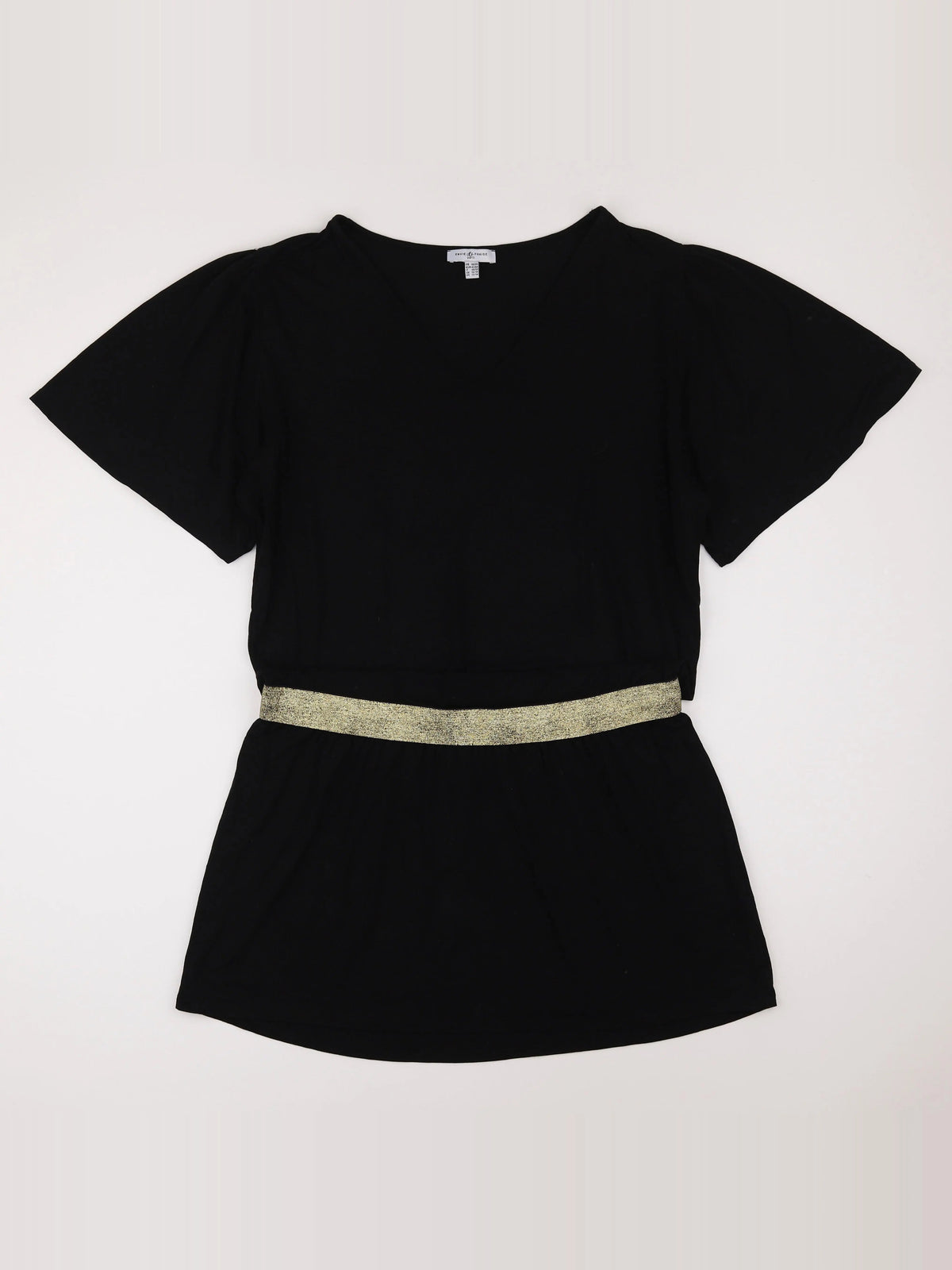 Envie de fraise - robe grossesse noir, or - 44 à 46