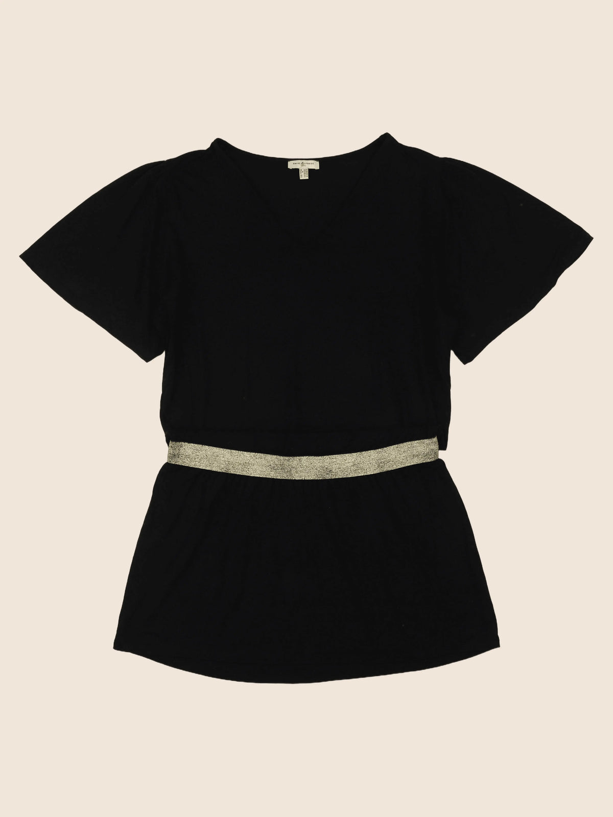 Envie de fraise - robe grossesse noir, or - 44 à 46