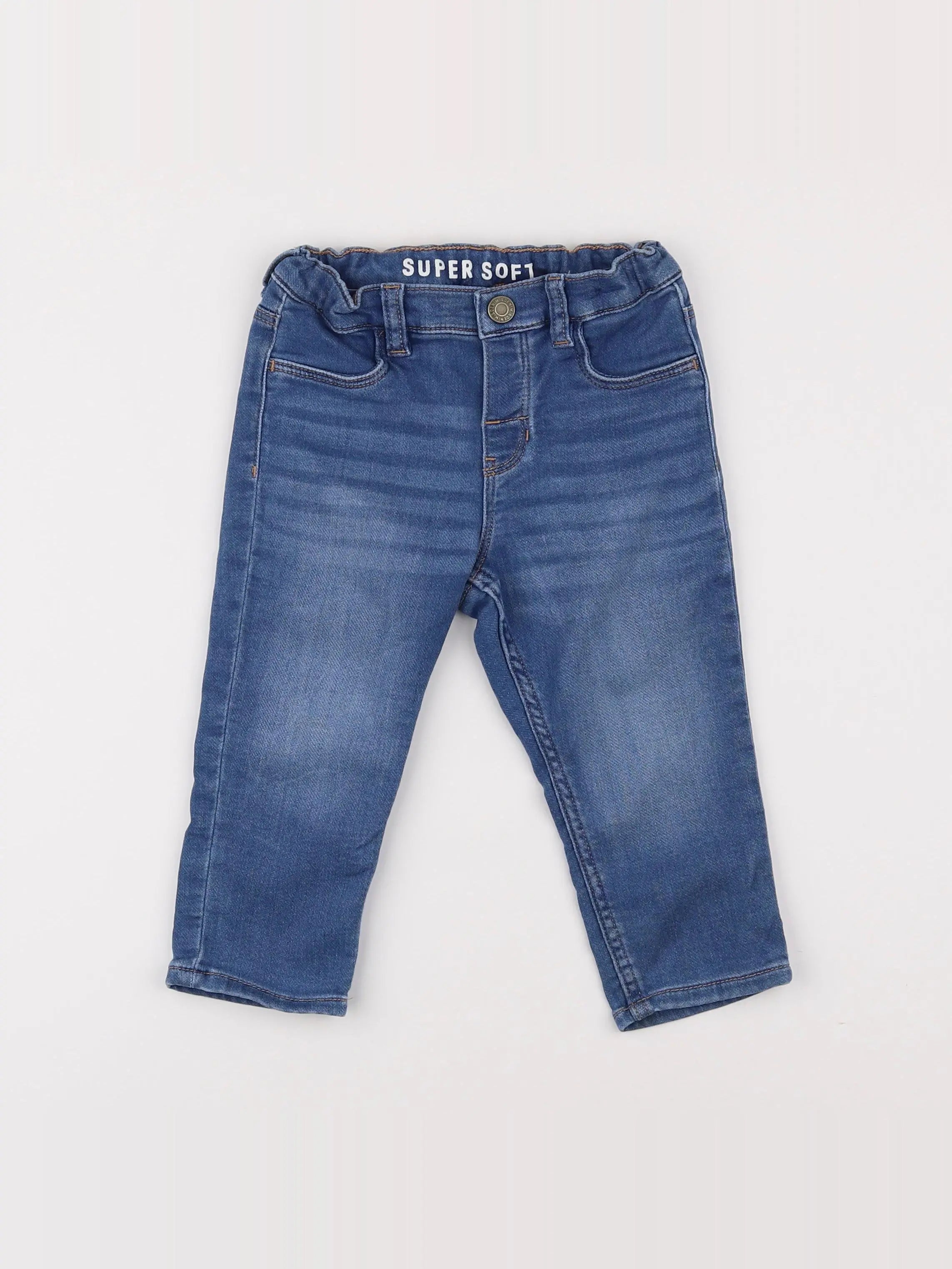 H&M - jean bleu - 12/18 mois