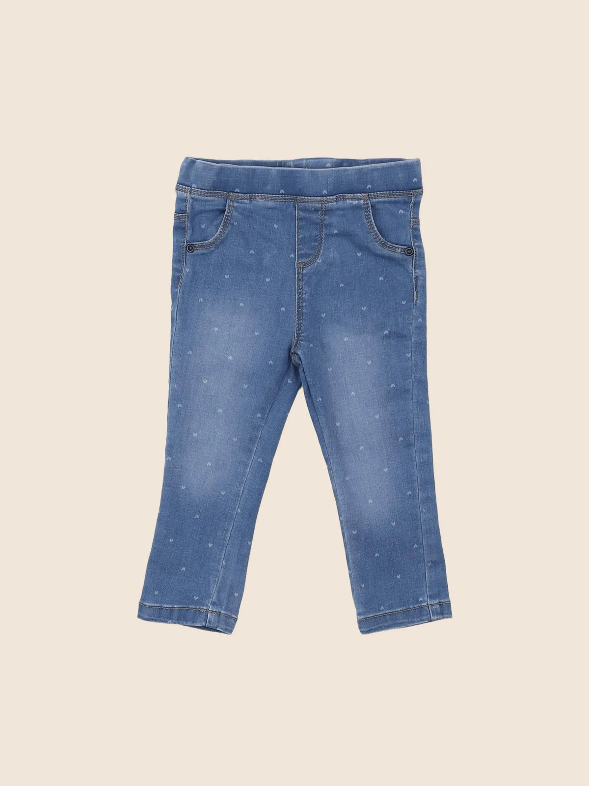 Vertbaudet - jegging bleu - 18 mois