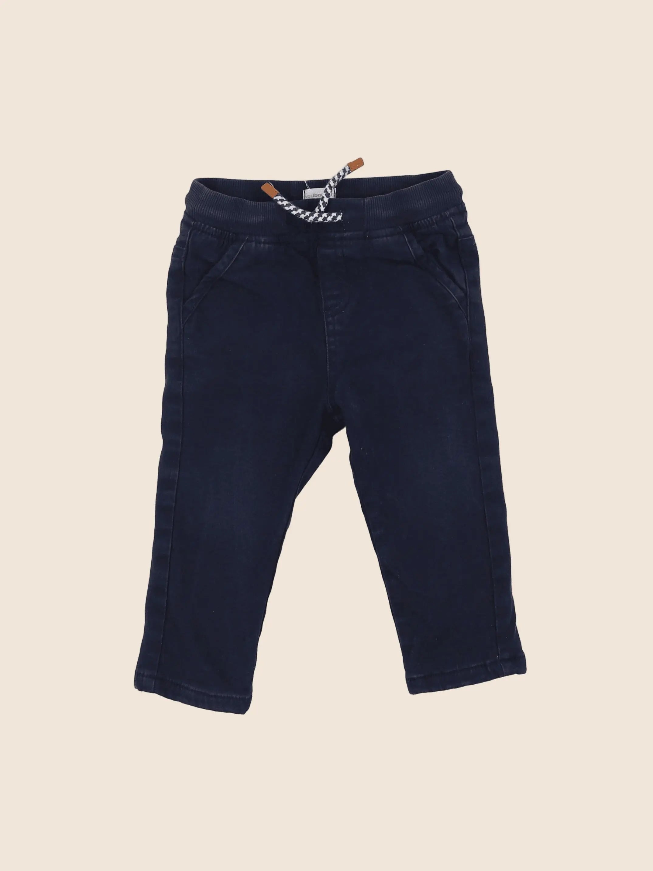 Vertbaudet - pantalon bleu - 18 mois
