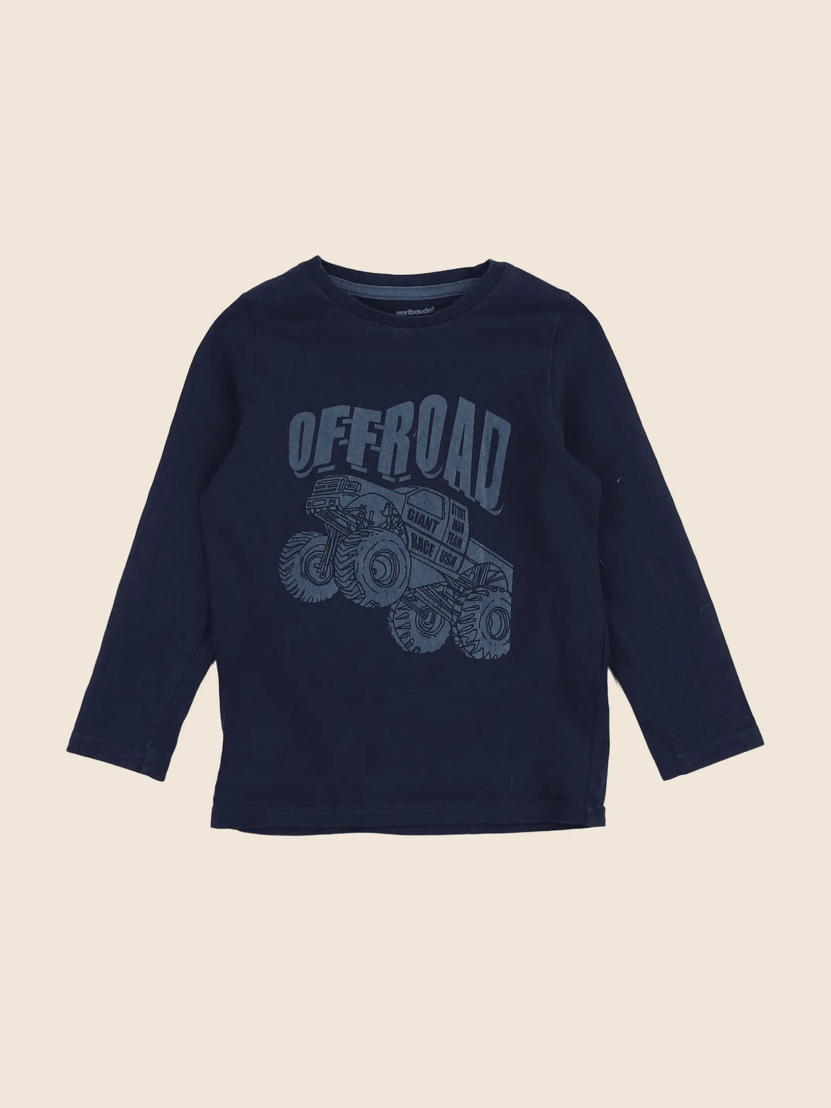 Vertbaudet - tee-shirt bleu - 4 ans