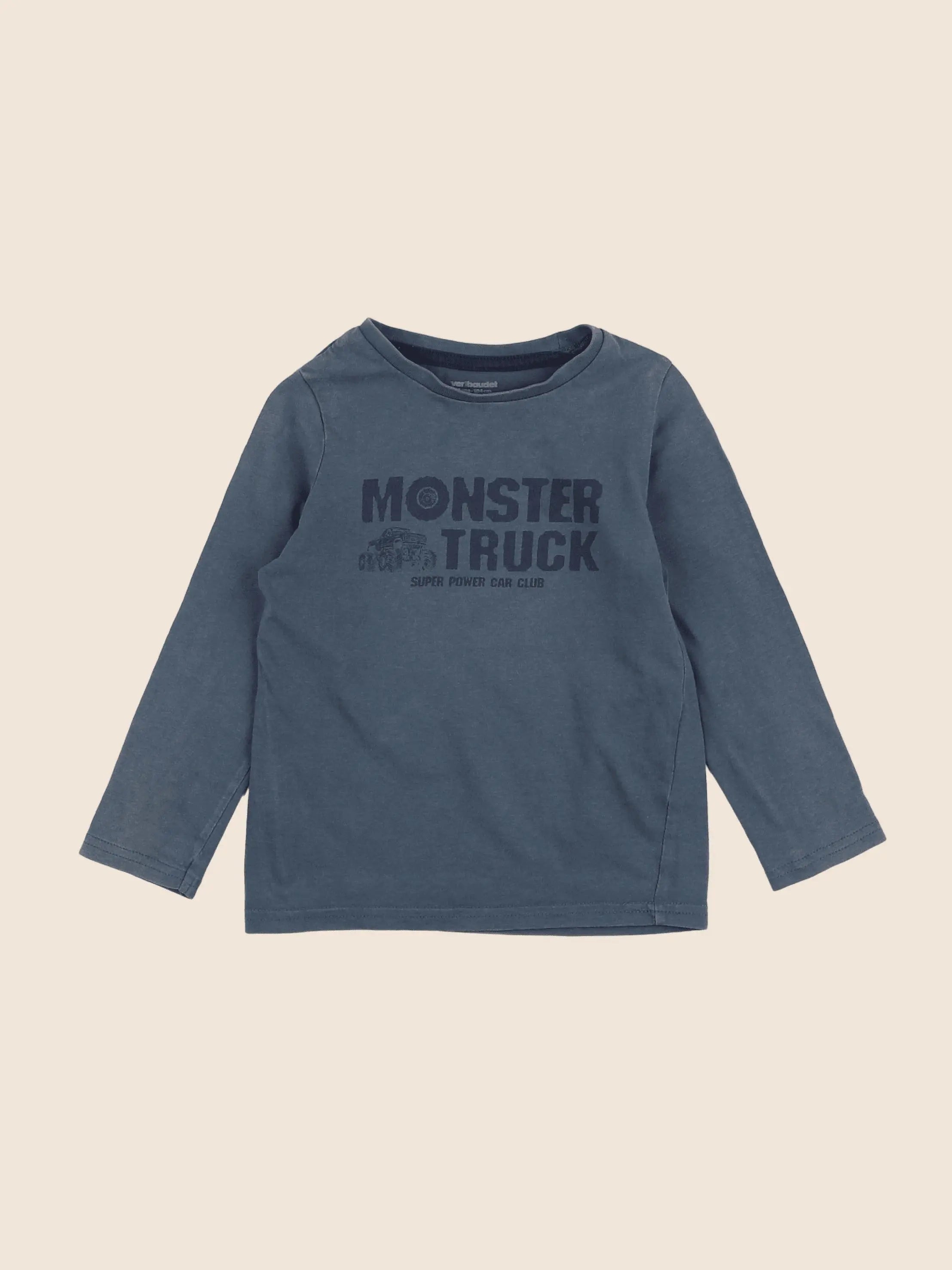 Vertbaudet - tee-shirt bleu - 4 ans