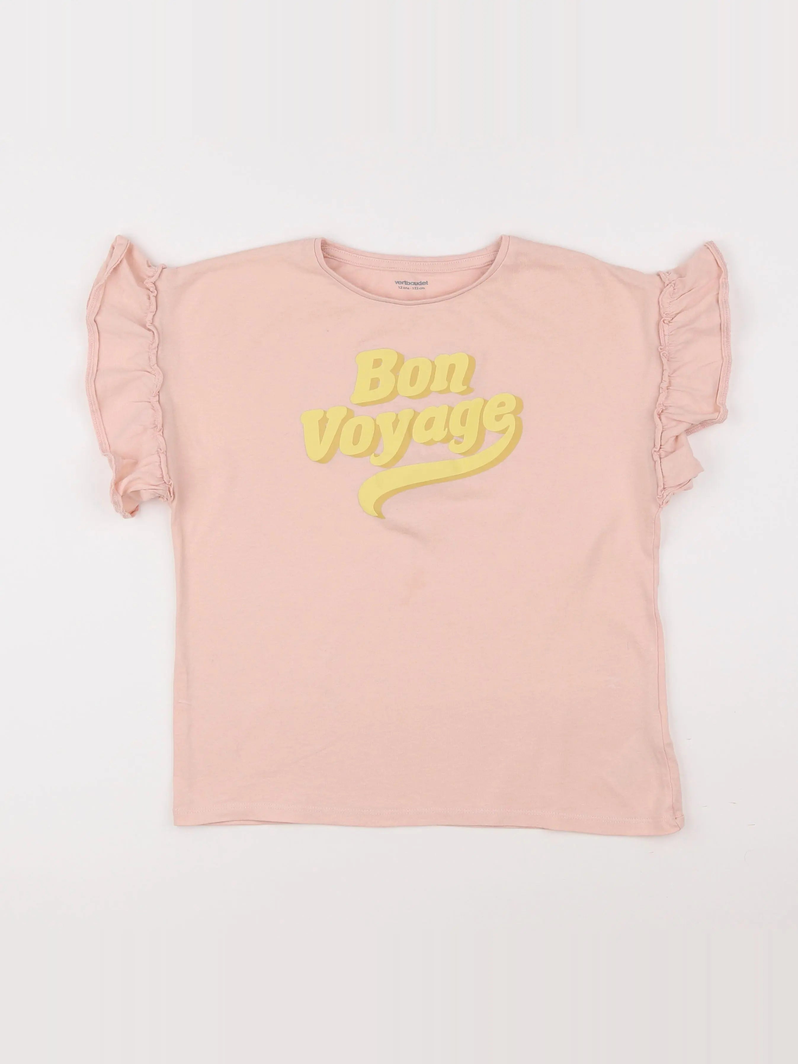 Vertbaudet - tee-shirt rose - 12 ans