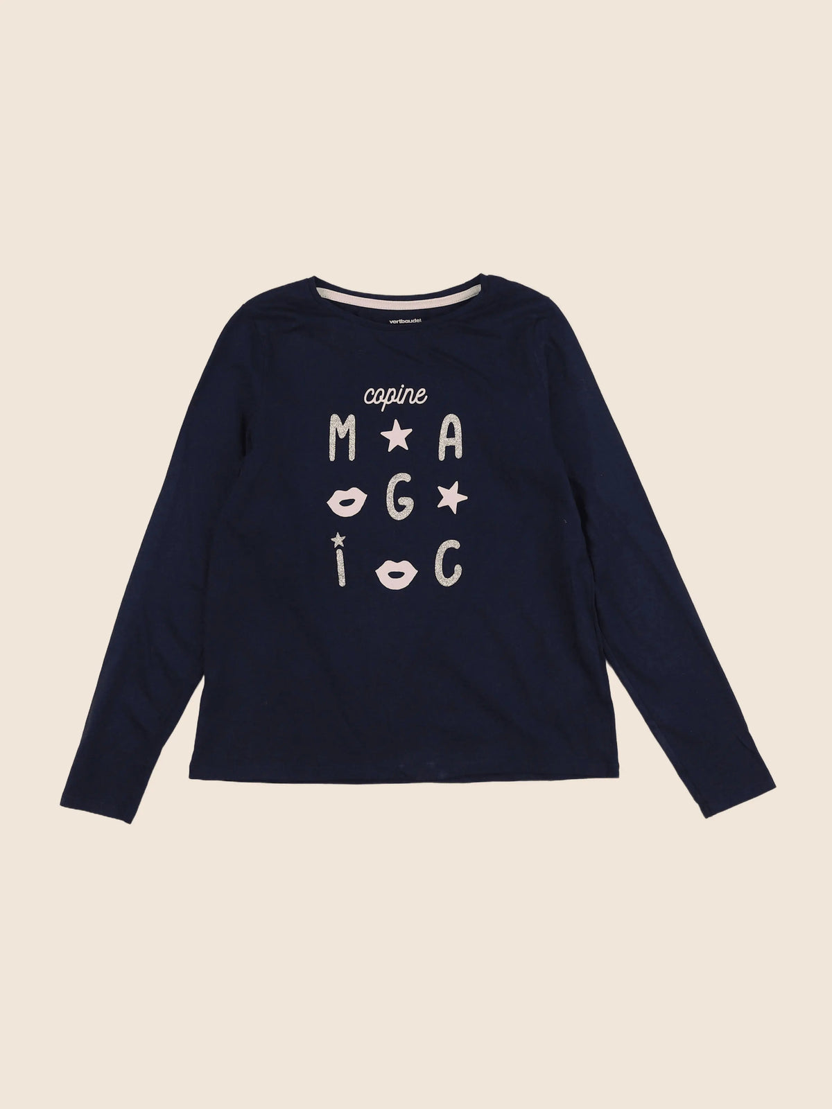Vertbaudet - tee-shirt bleu - 10 ans