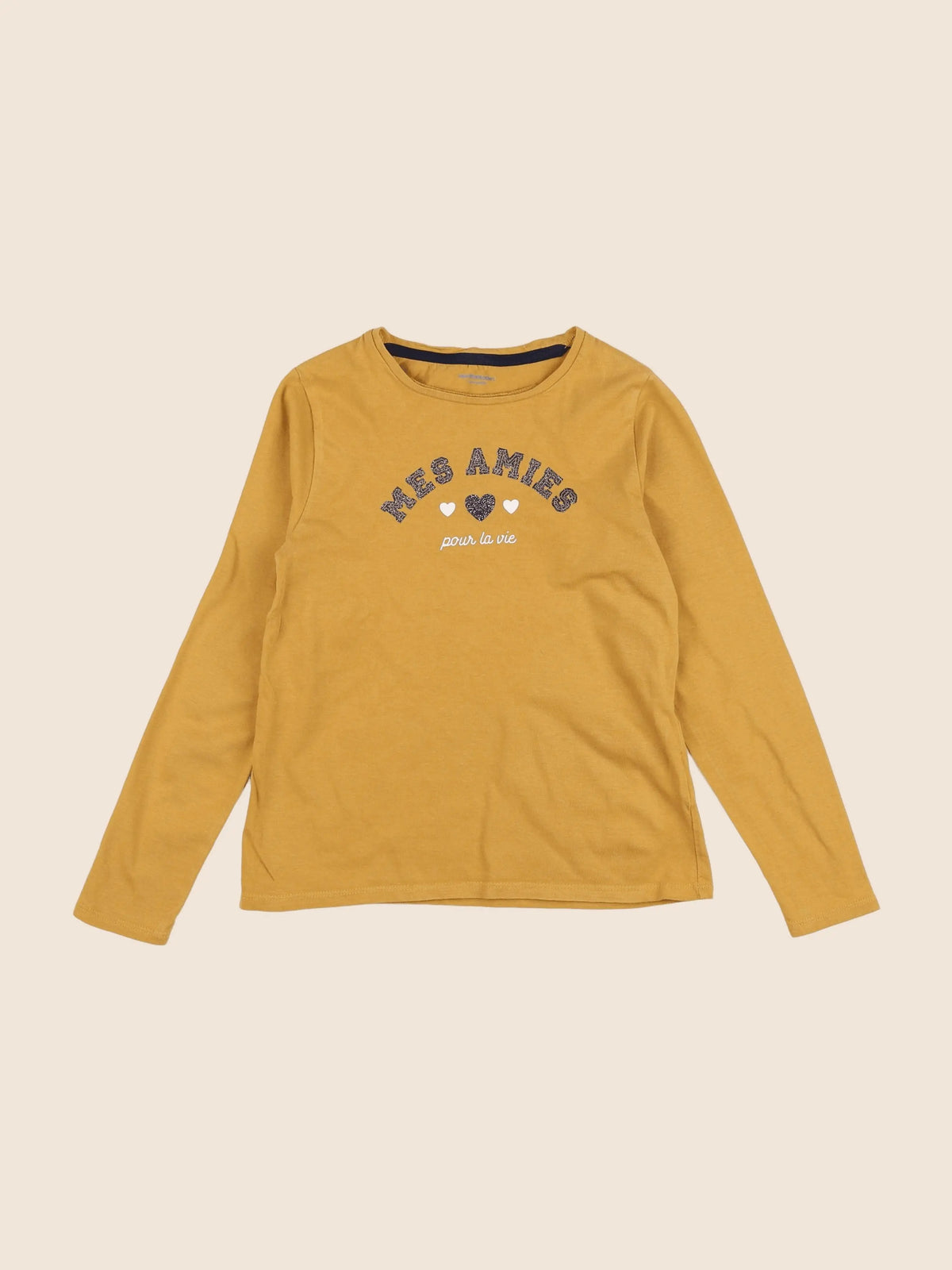 Vertbaudet - tee-shirt jaune - 8 ans