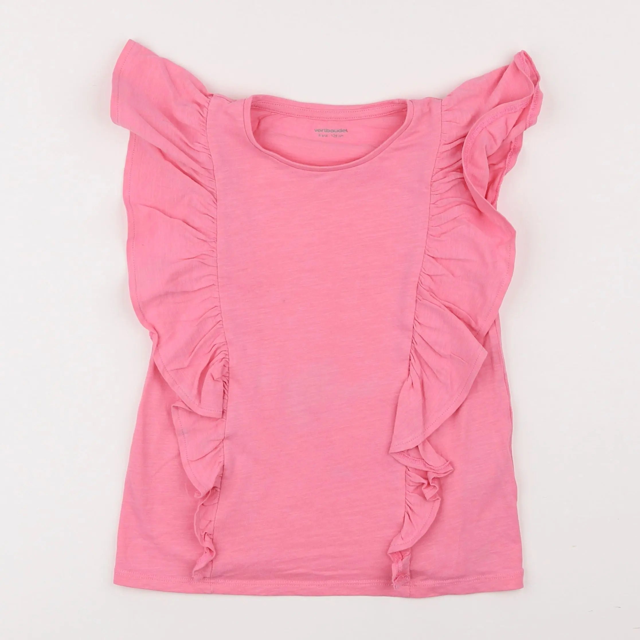 Vertbaudet - tee-shirt rose - 8 ans