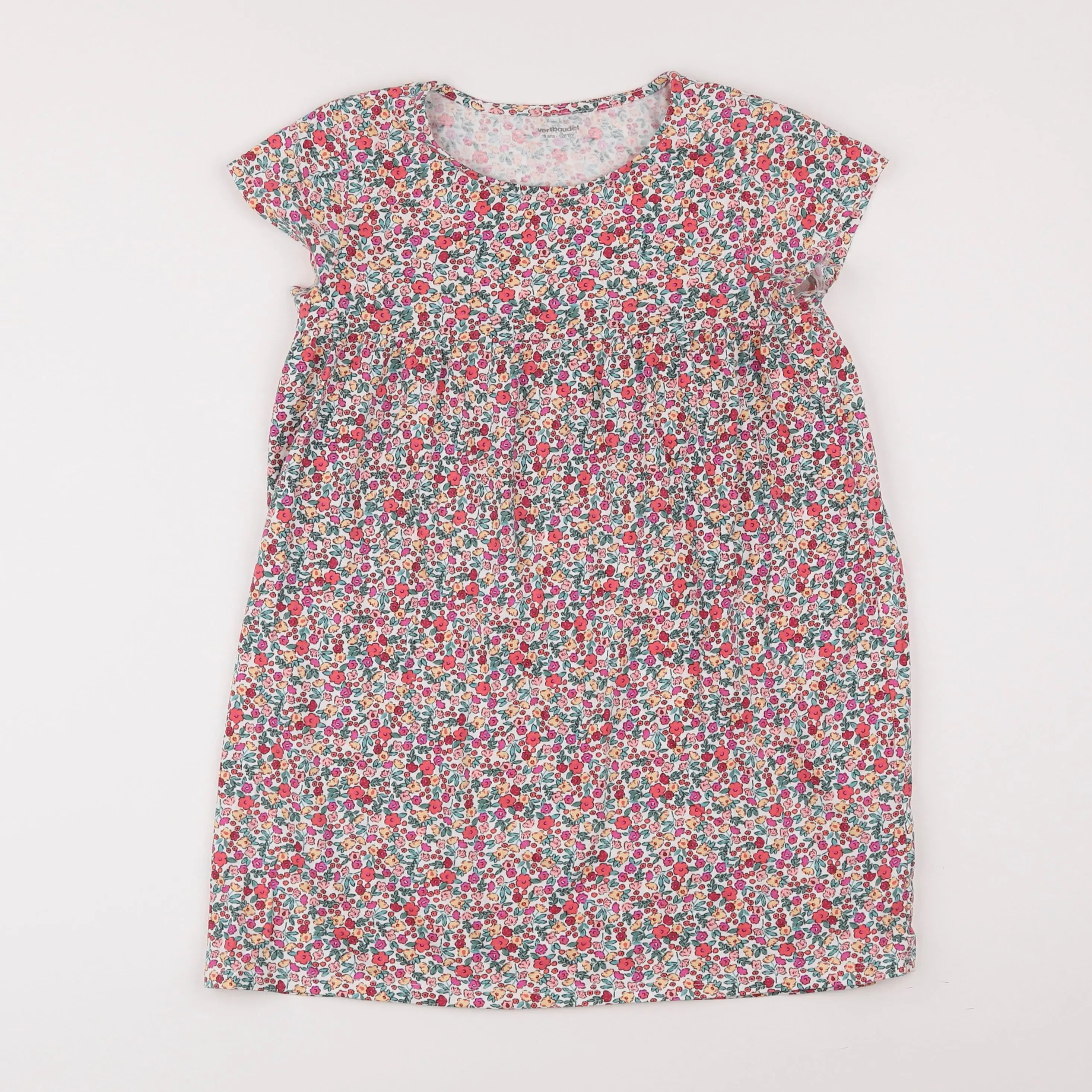 Vertbaudet - robe rose - 8 ans