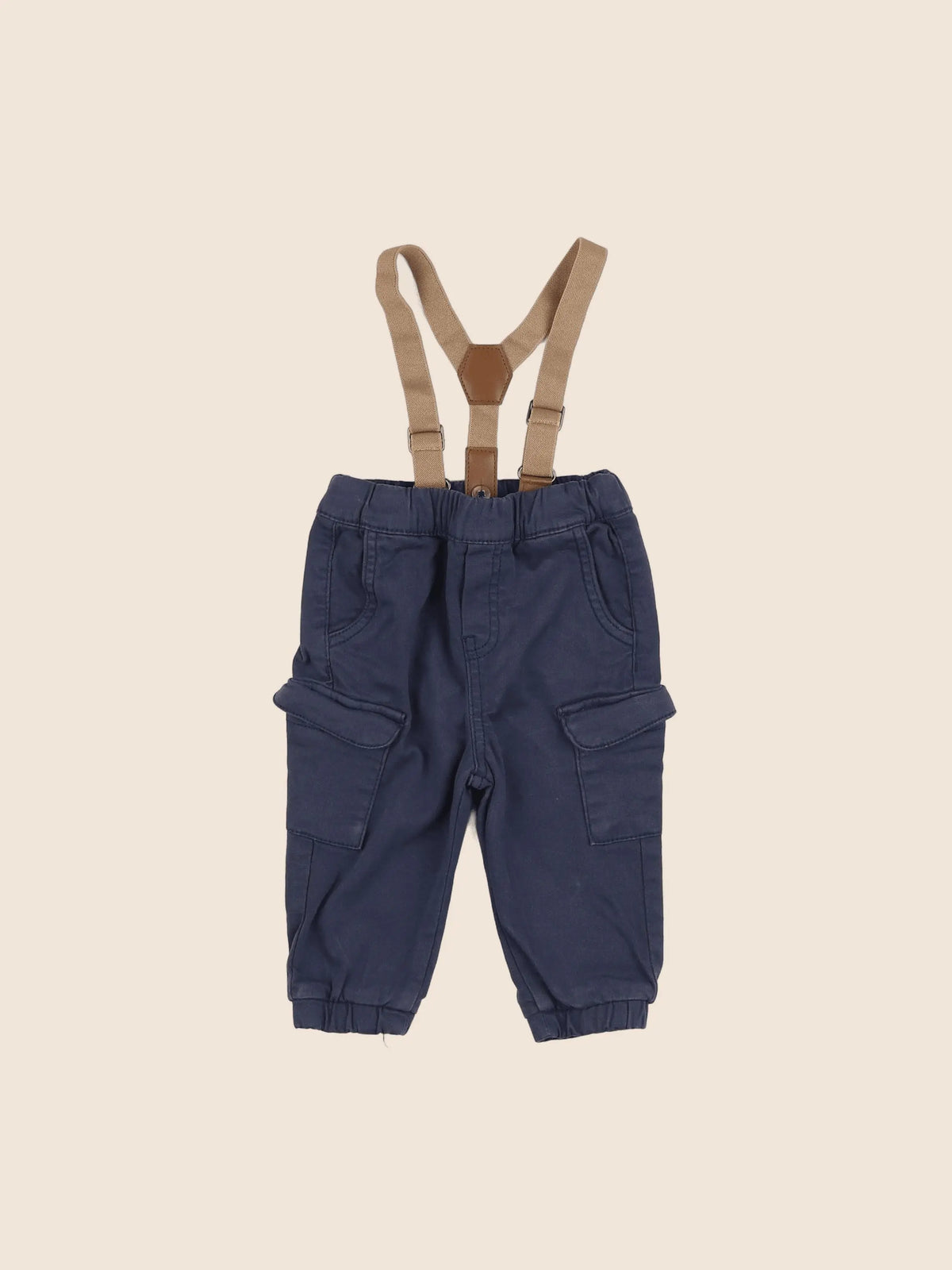 Vertbaudet - pantalon bleu - 6 mois