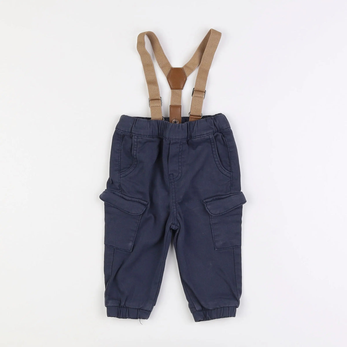 Vertbaudet - pantalon bleu - 6 mois