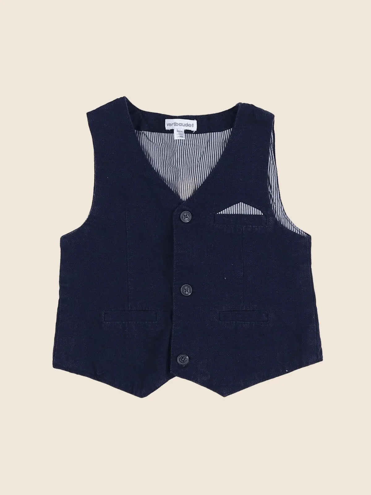 Vertbaudet - gilet bleu - 2 ans