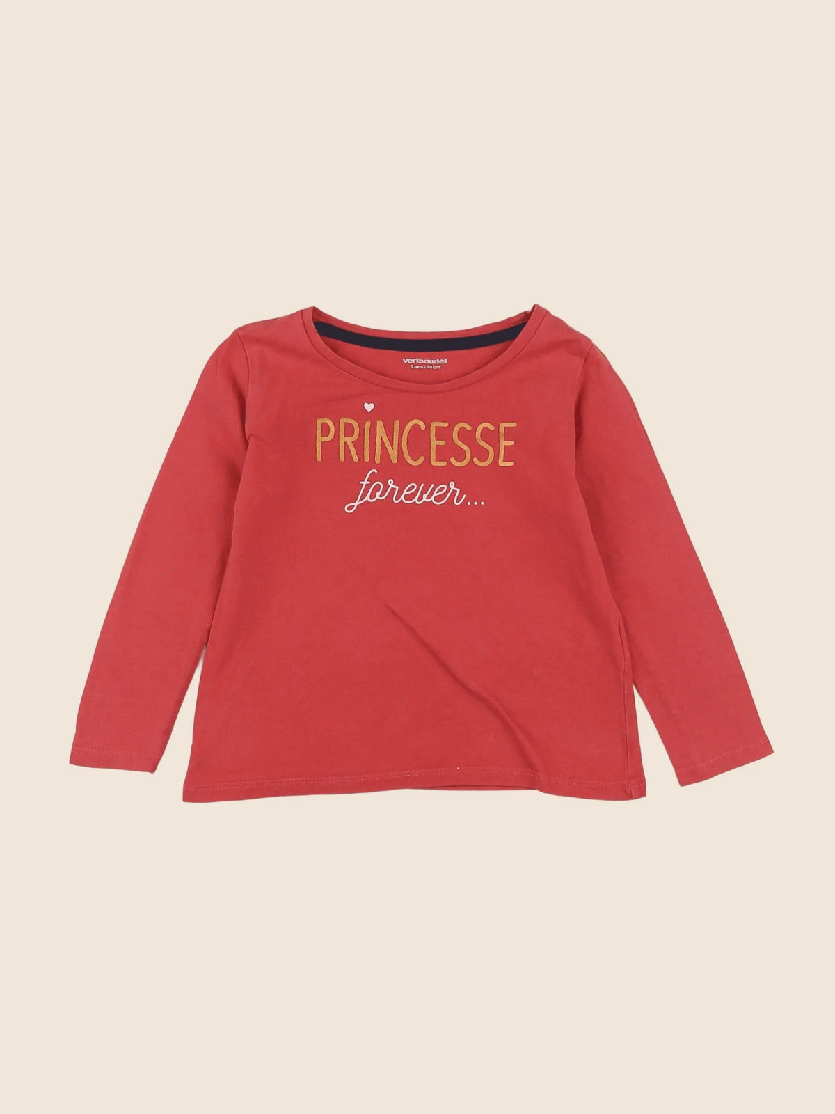 Vertbaudet - tee-shirt rose - 3 ans
