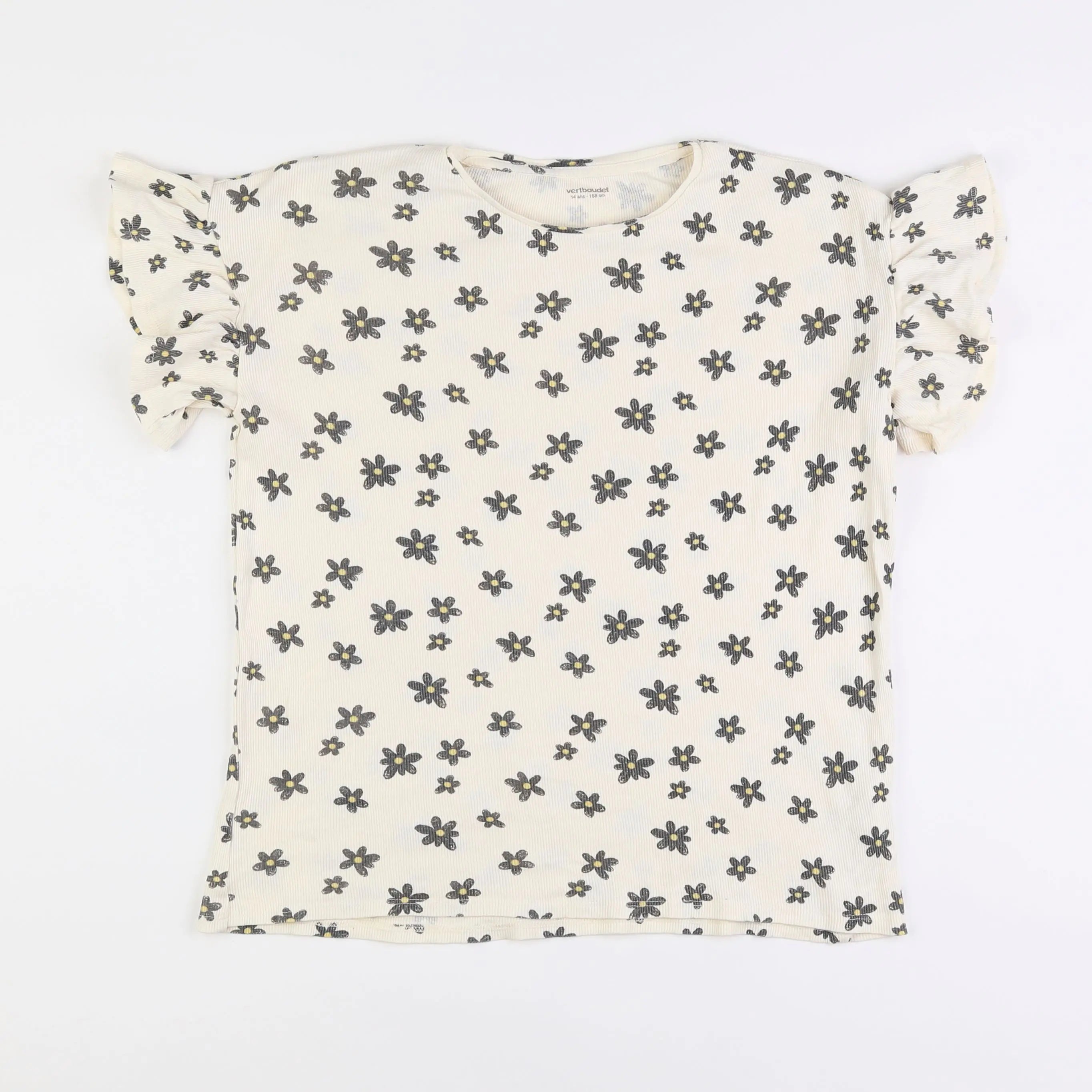 Vertbaudet - tee-shirt blanc - 14 ans