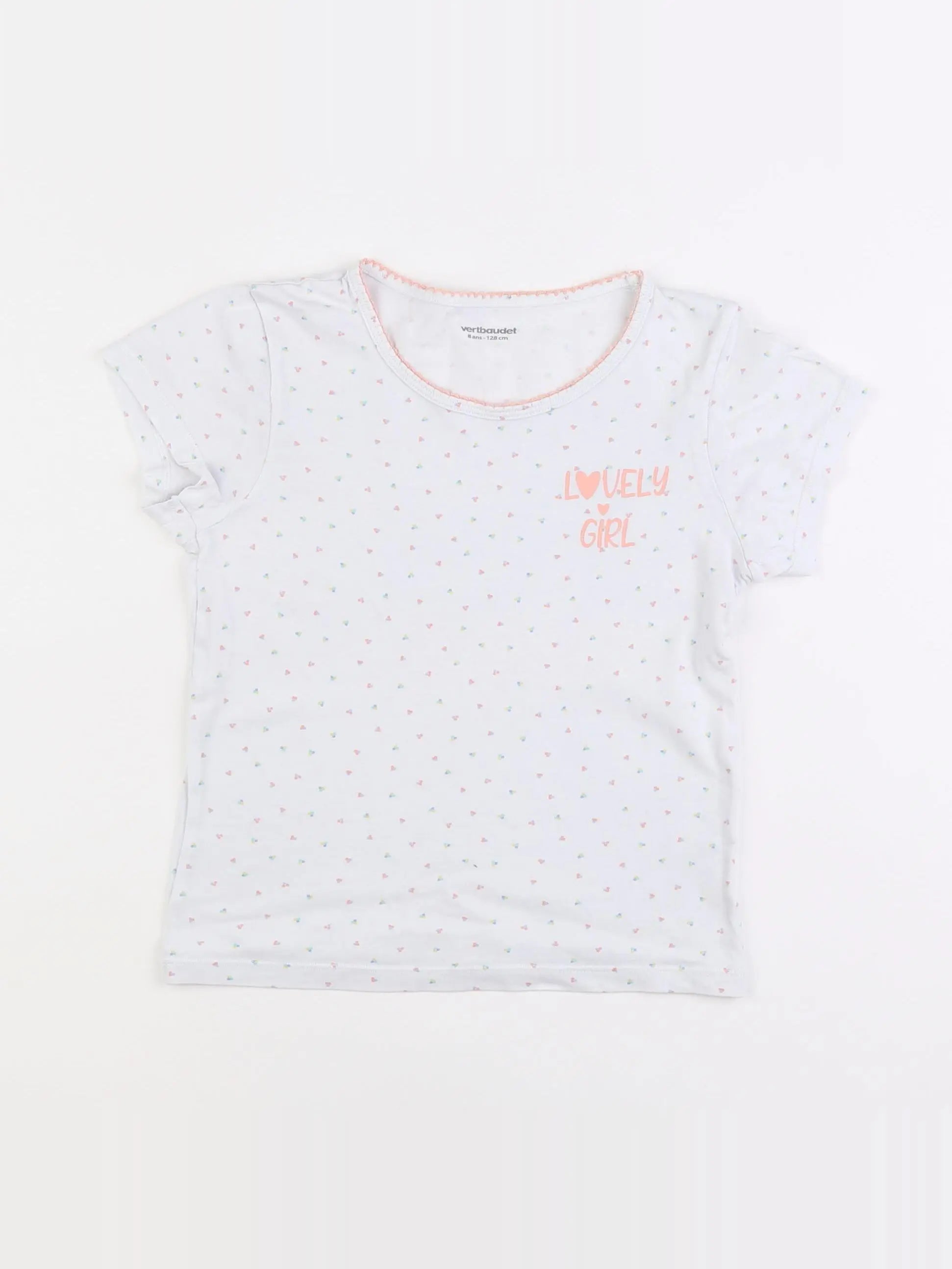 Vertbaudet - maillot de corps blanc - 8 ans