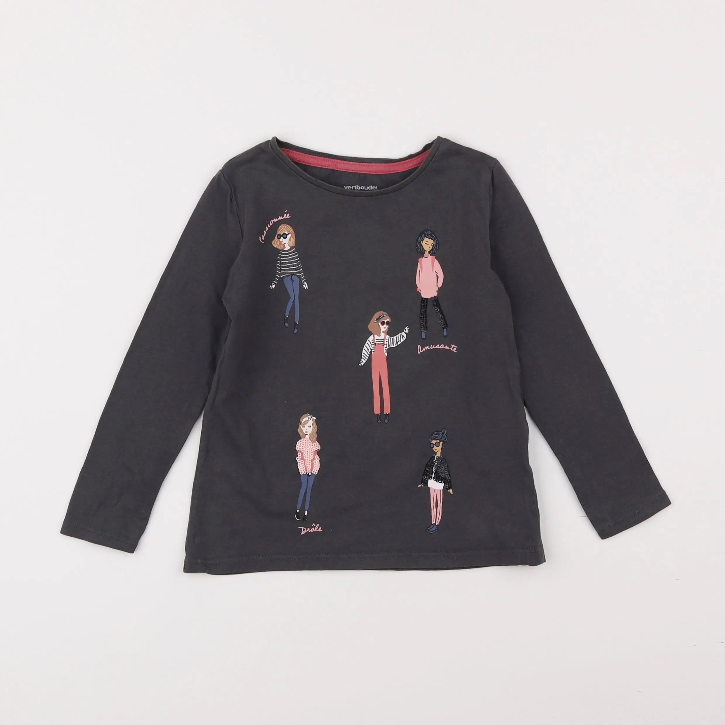 Vertbaudet - tee-shirt gris - 3 ans