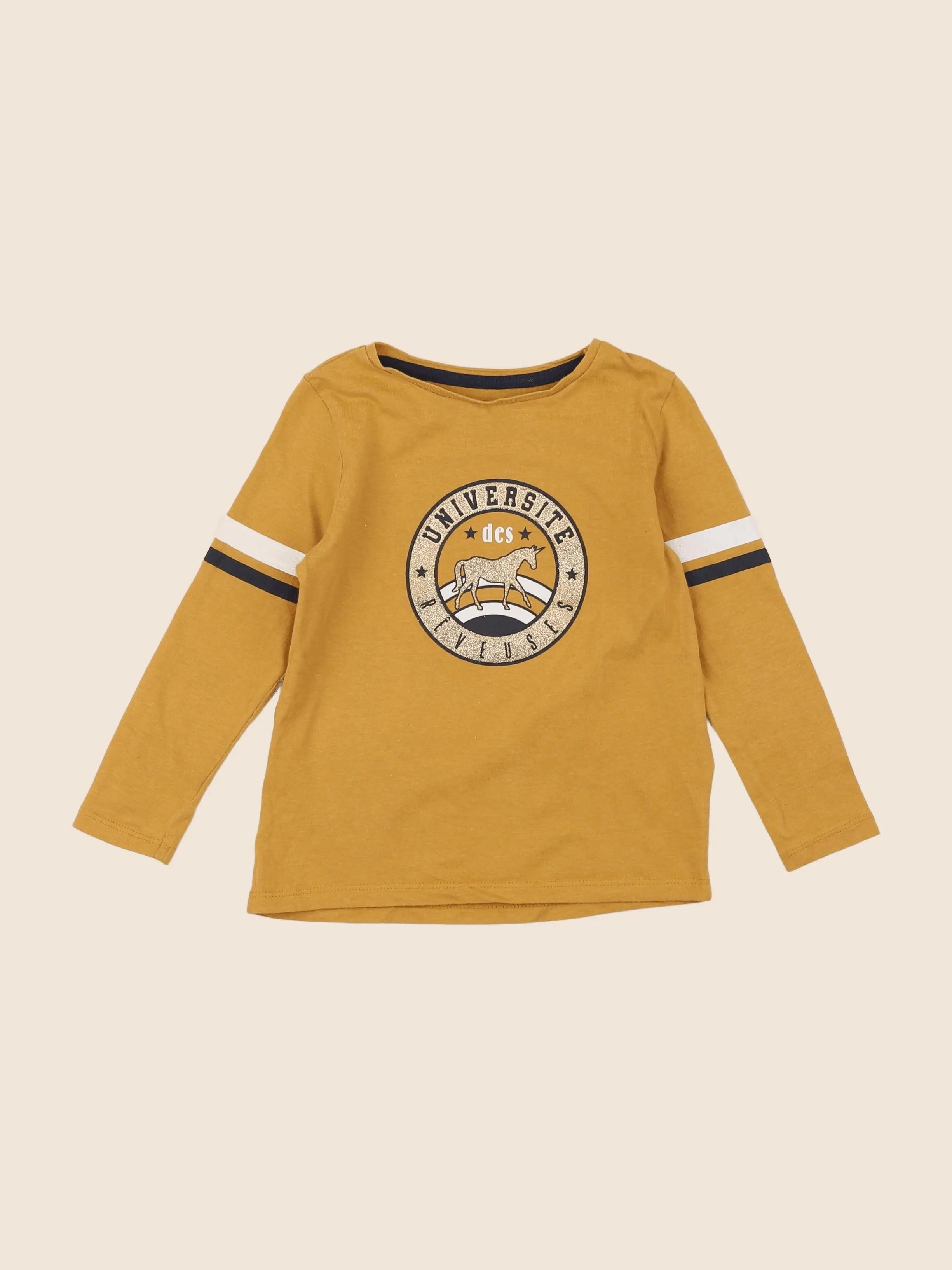 Vertbaudet - tee-shirt jaune - 3 ans