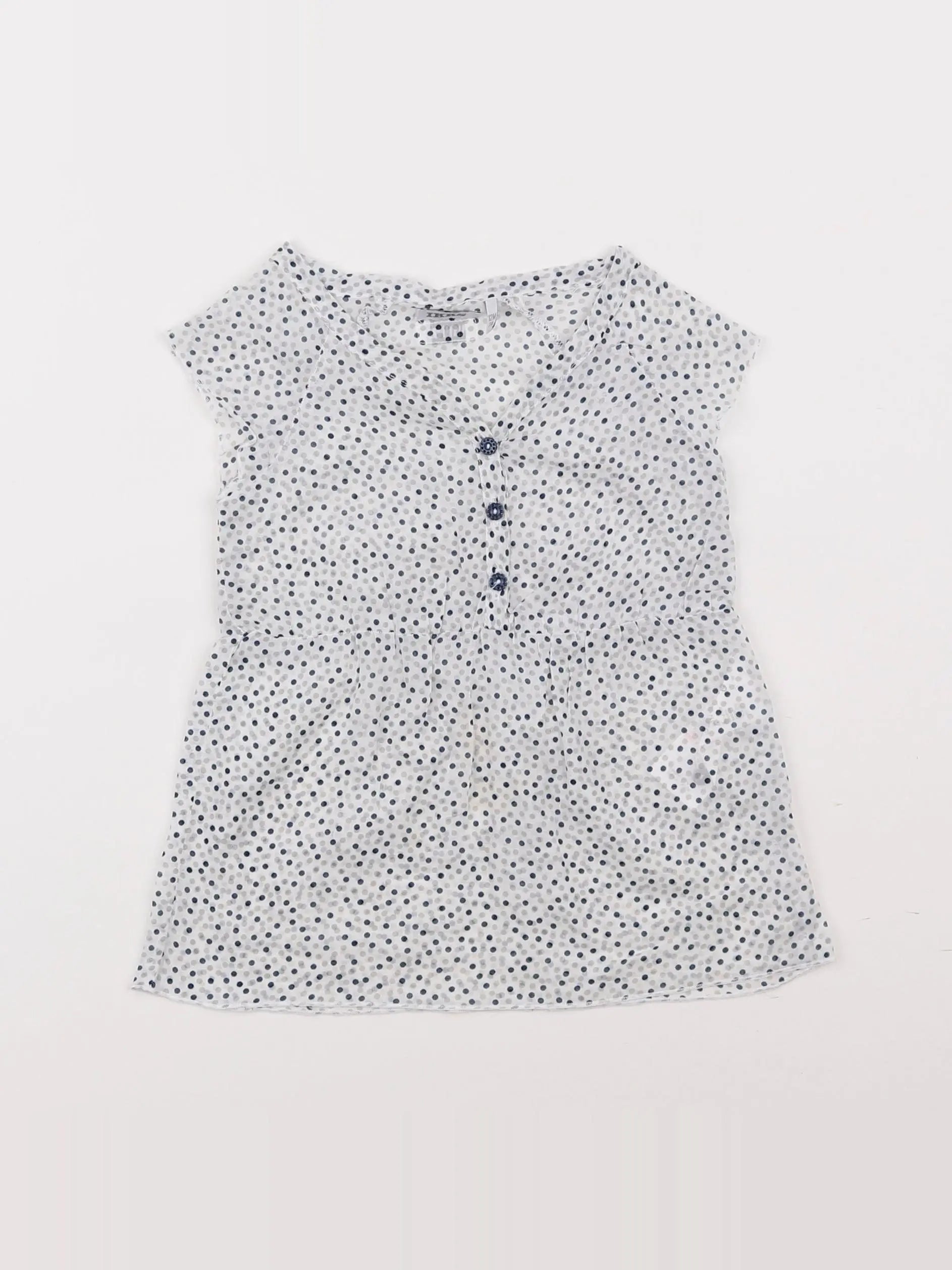 IKKS - blouse blanc, gris - 12 mois