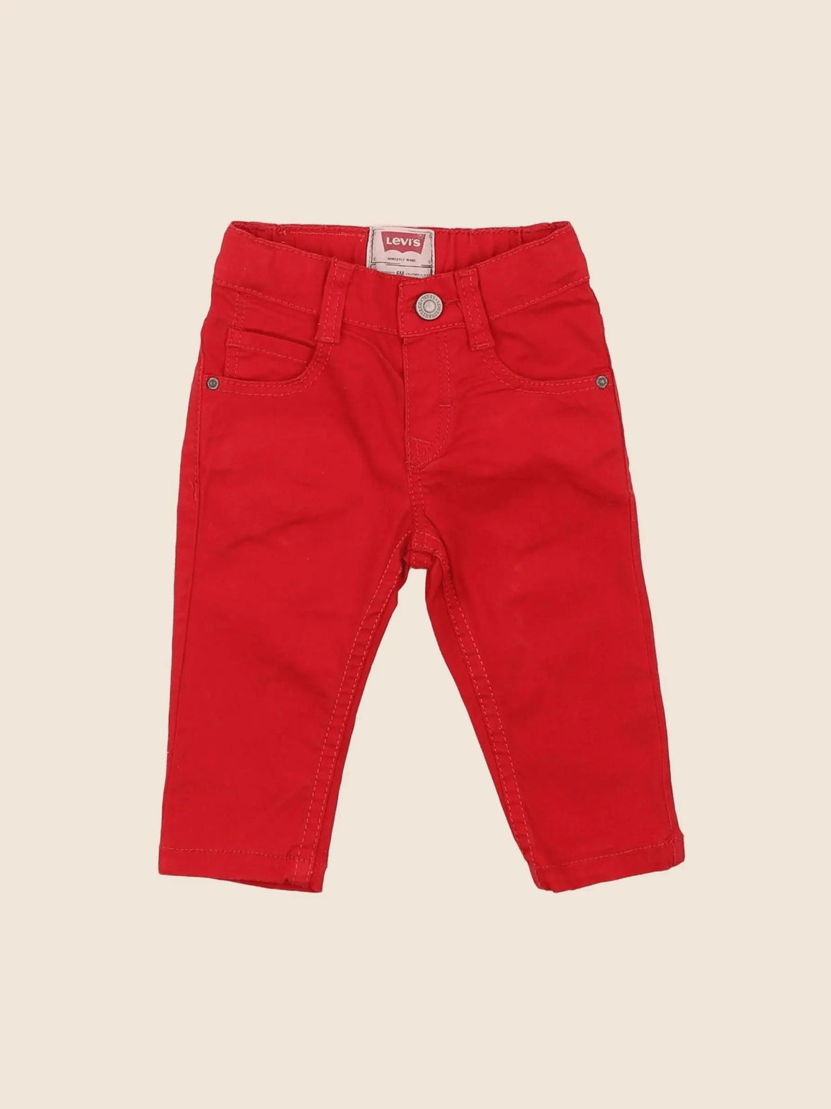 Levi's - pantalon rouge - 6 mois
