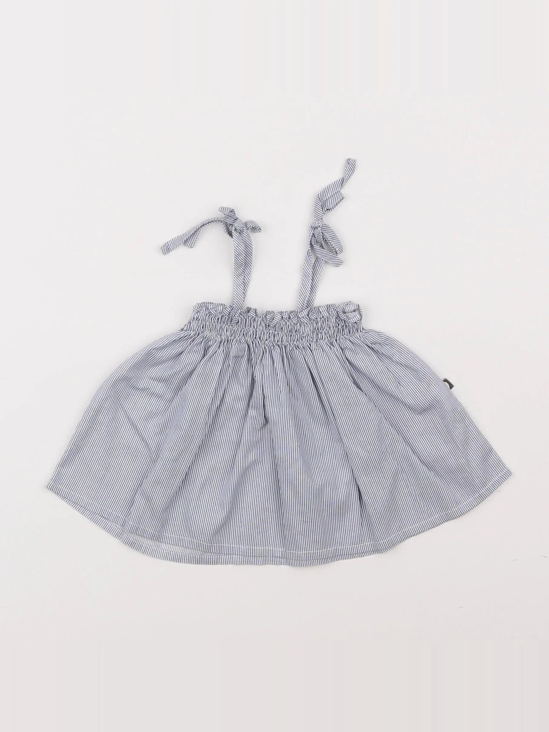 Oeuf NYC - blouse blanc, bleu - 6 mois