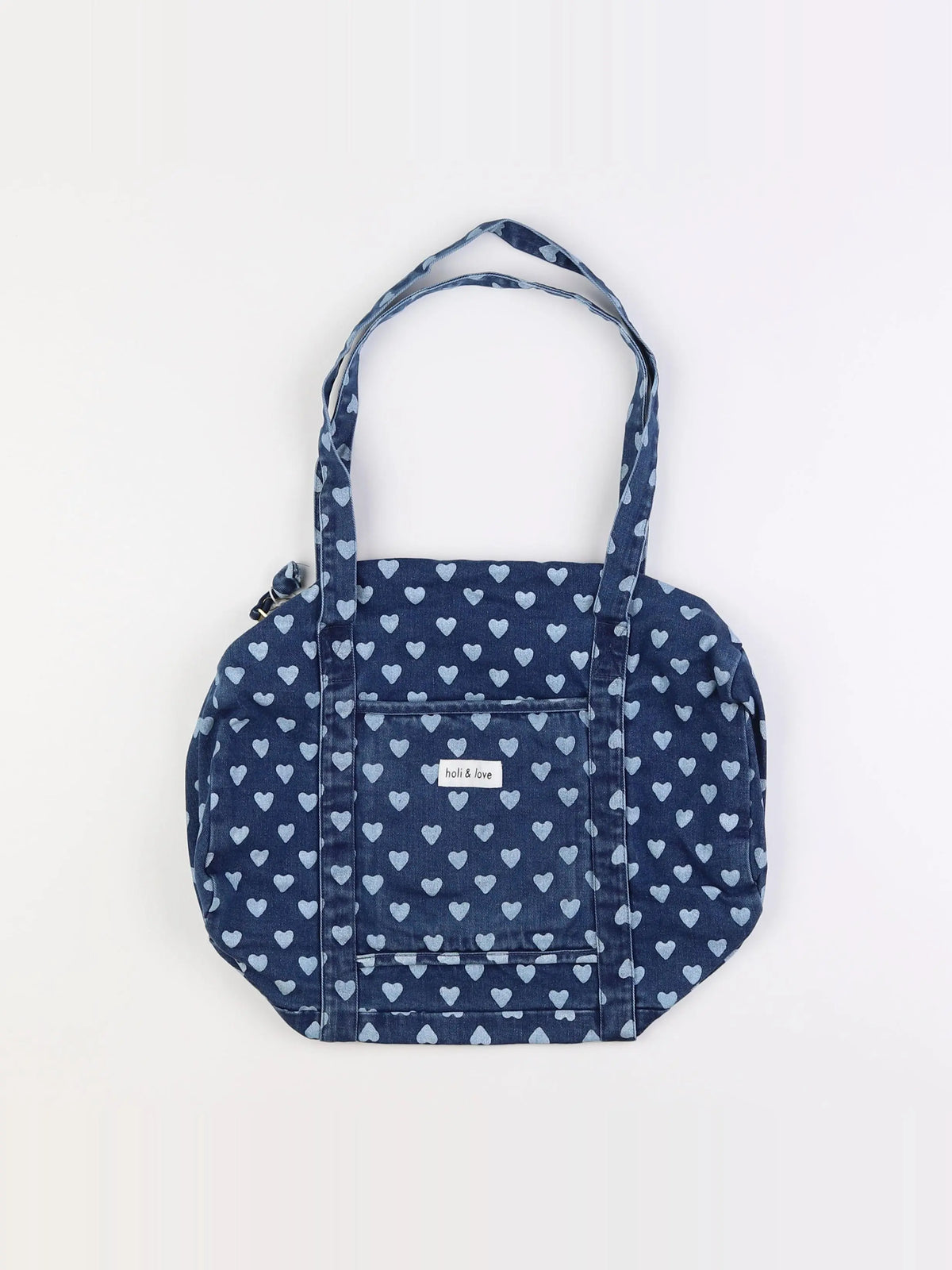 Holi & Love - Sac Weekend Heart Denim 41x22x20 cm 