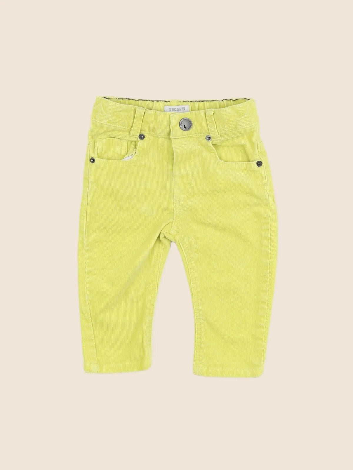 IKKS - pantalon jaune - 6 mois