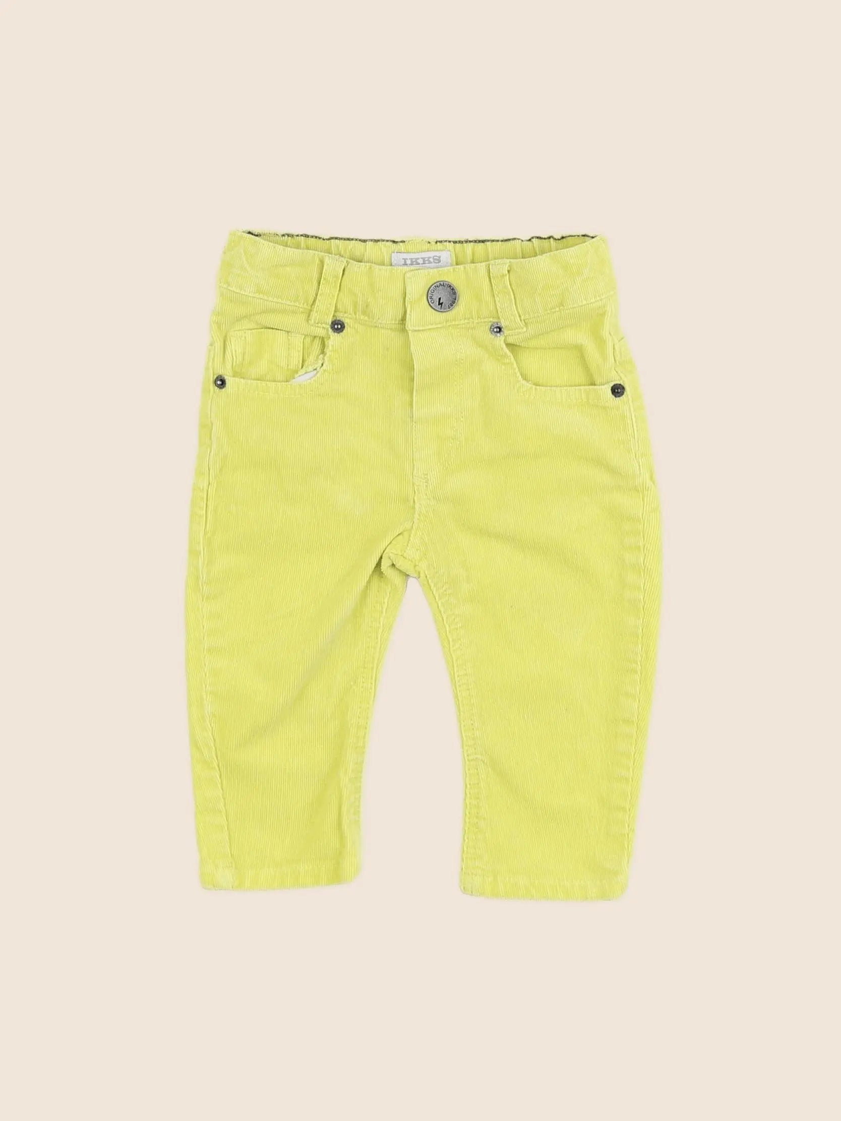 IKKS - pantalon jaune - 6 mois