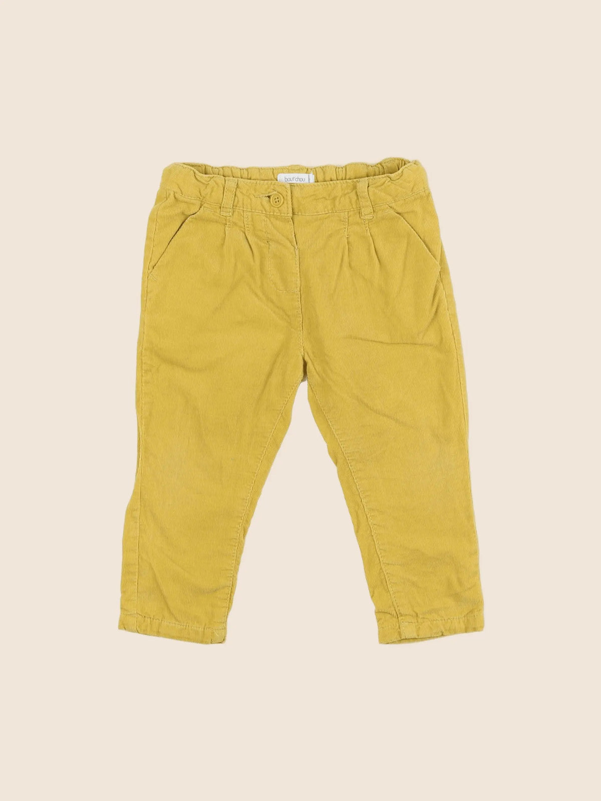 Boutchou - pantalon jaune - 12 mois