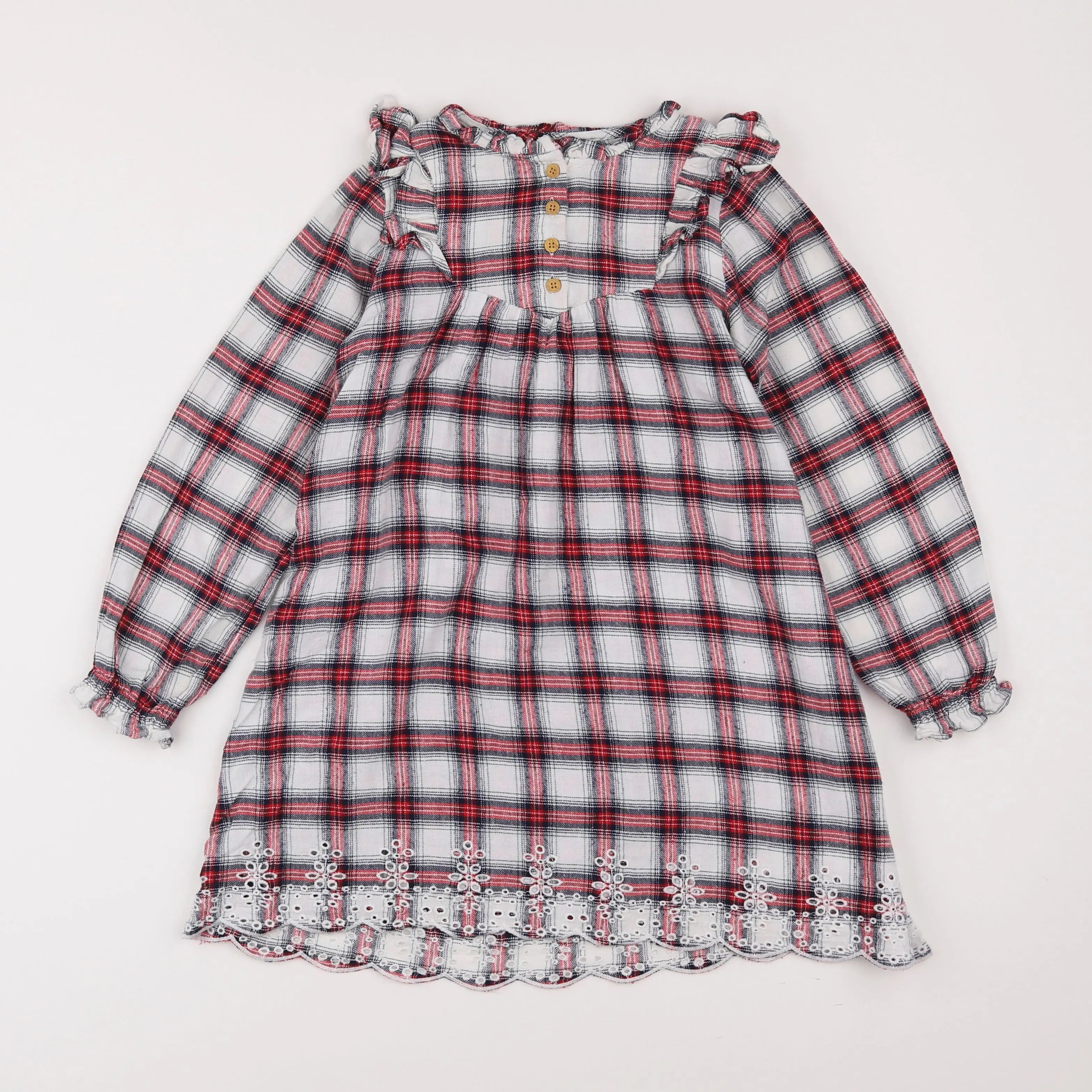 Vertbaudet - robe multicolore - 8 ans