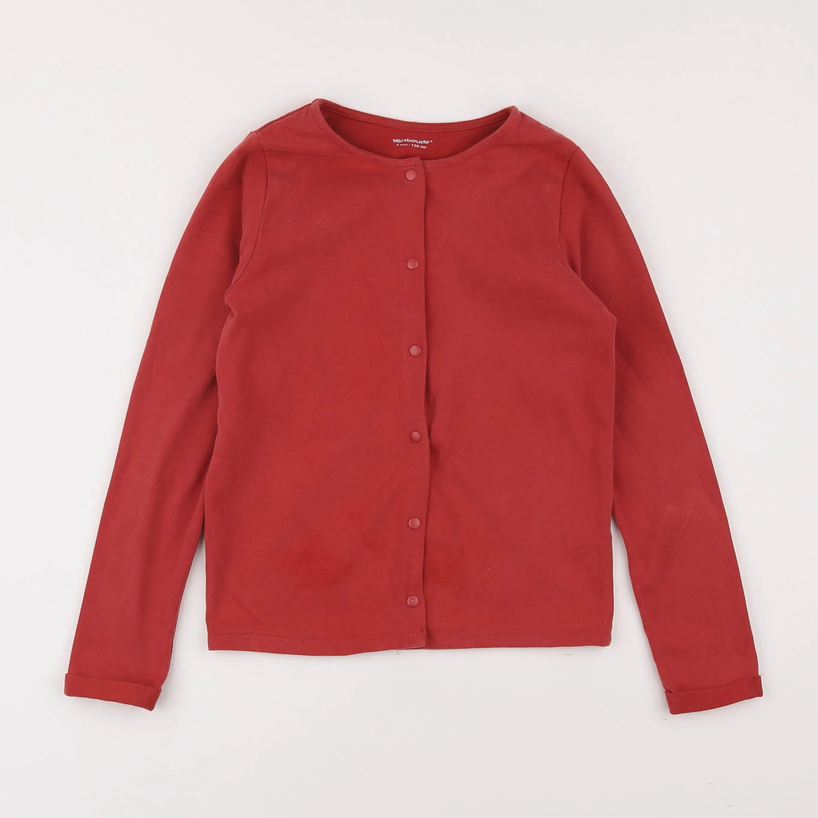 Vertbaudet - tee-shirt rouge - 8 ans