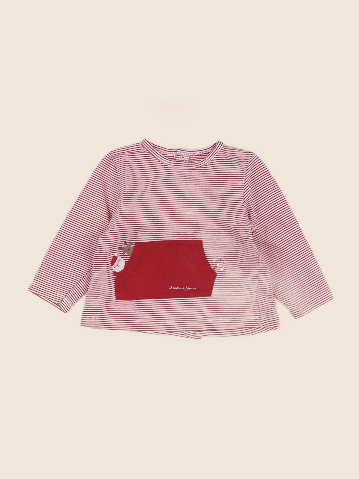 Vertbaudet - tee-shirt rouge - 9 mois