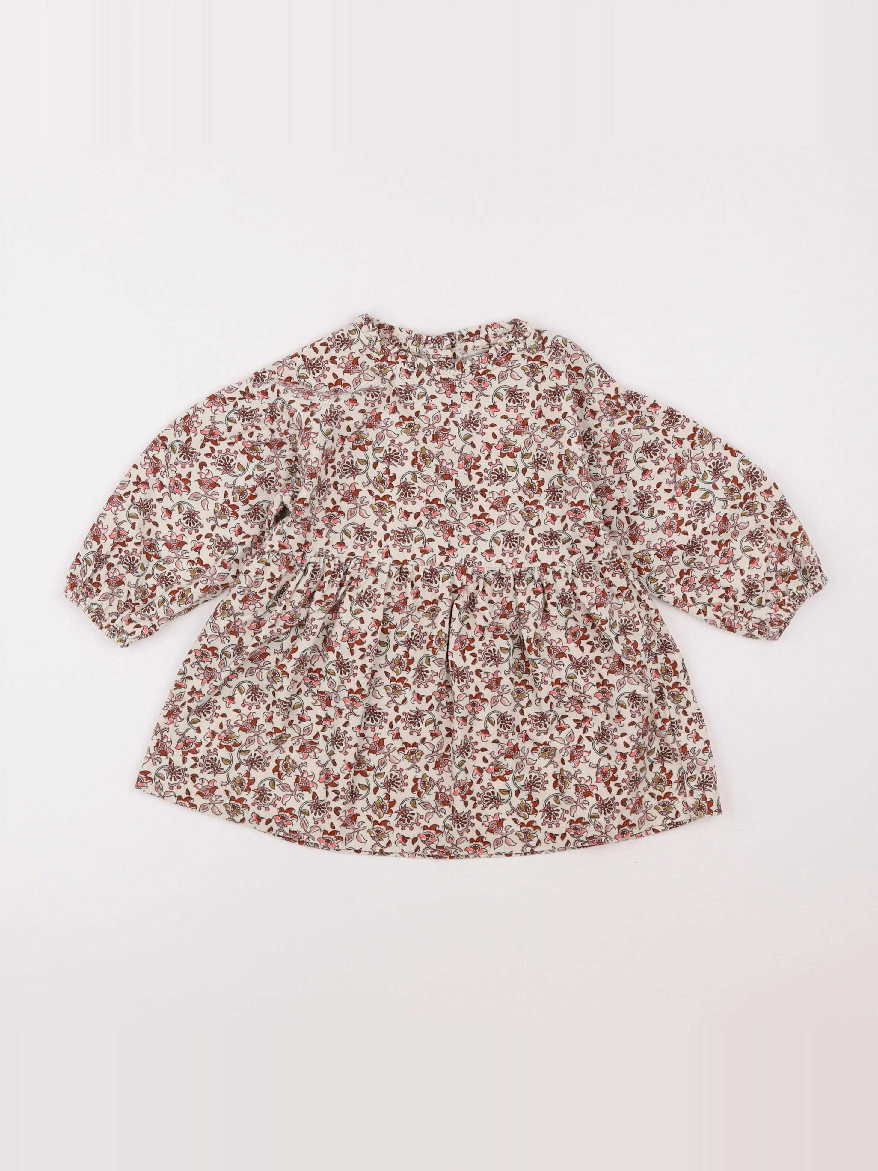 Vertbaudet - robe beige - 2 ans