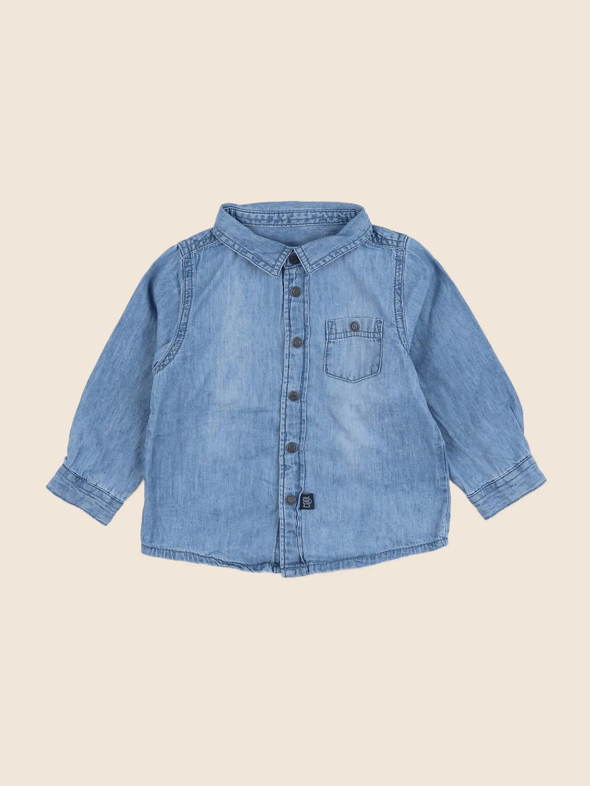 Vertbaudet - chemise bleu - 18 mois