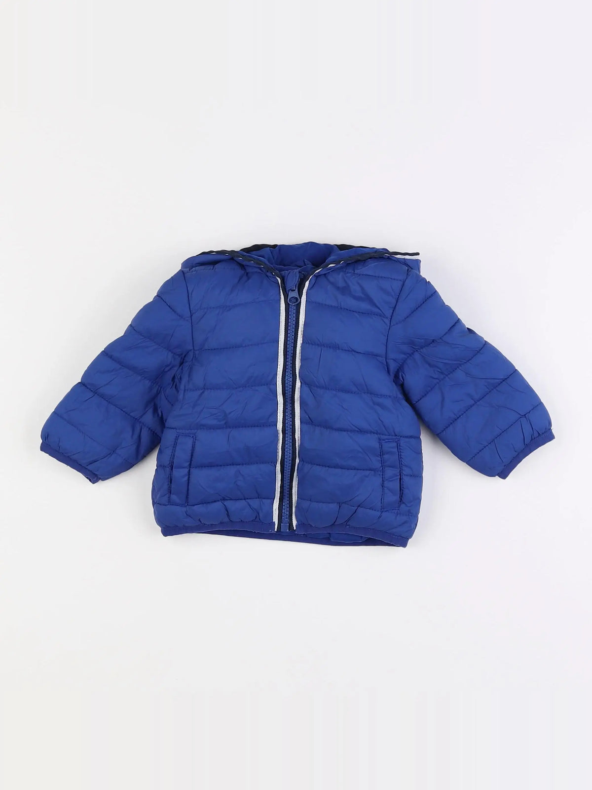 Vertbaudet - doudoune bleu - 6 mois