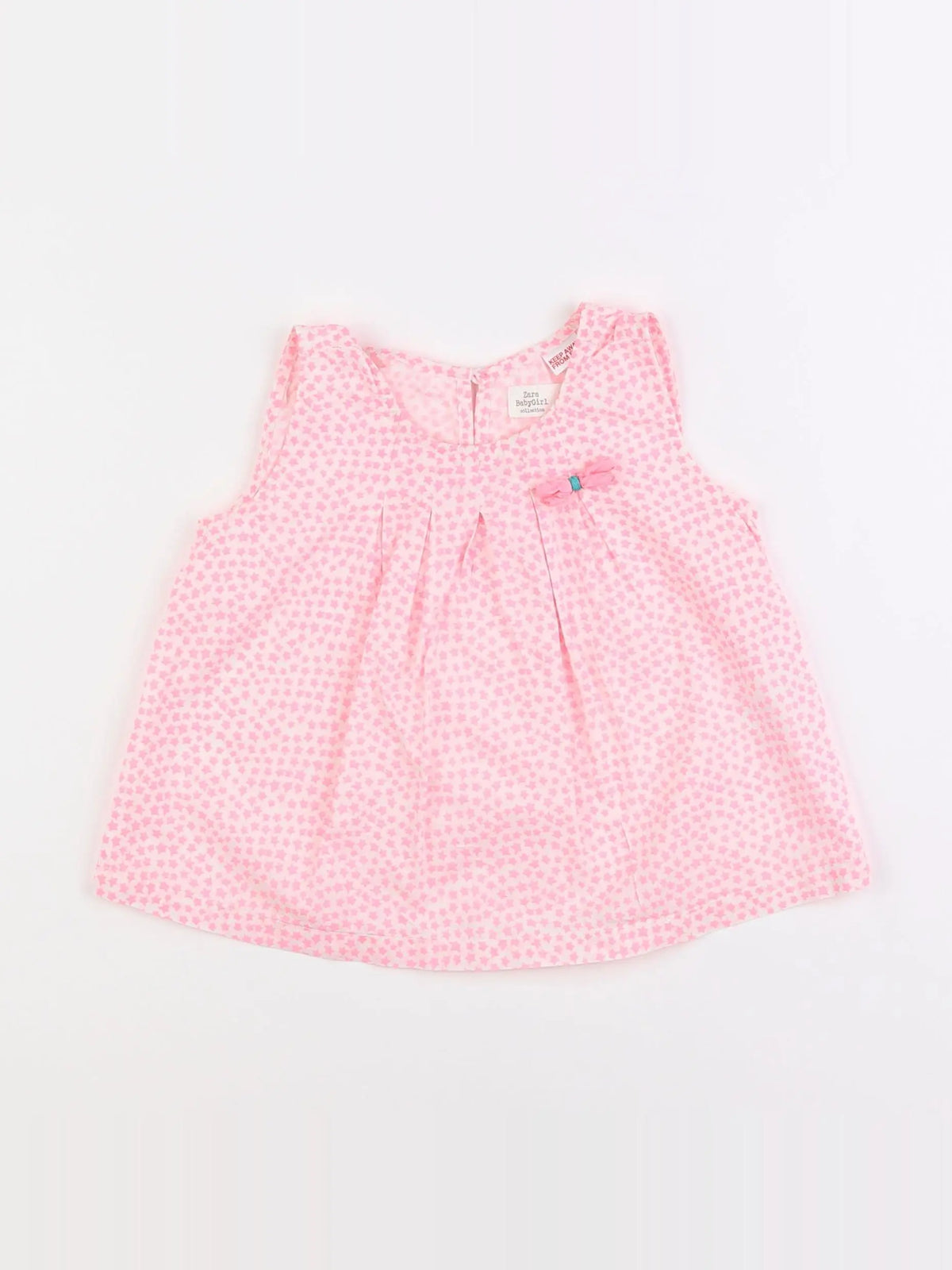Zara - blouse rose - 12/18 mois