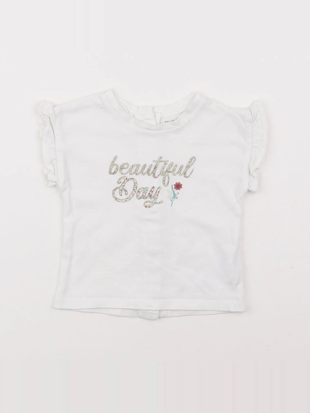 Vertbaudet - tee-shirt blanc - 3 mois