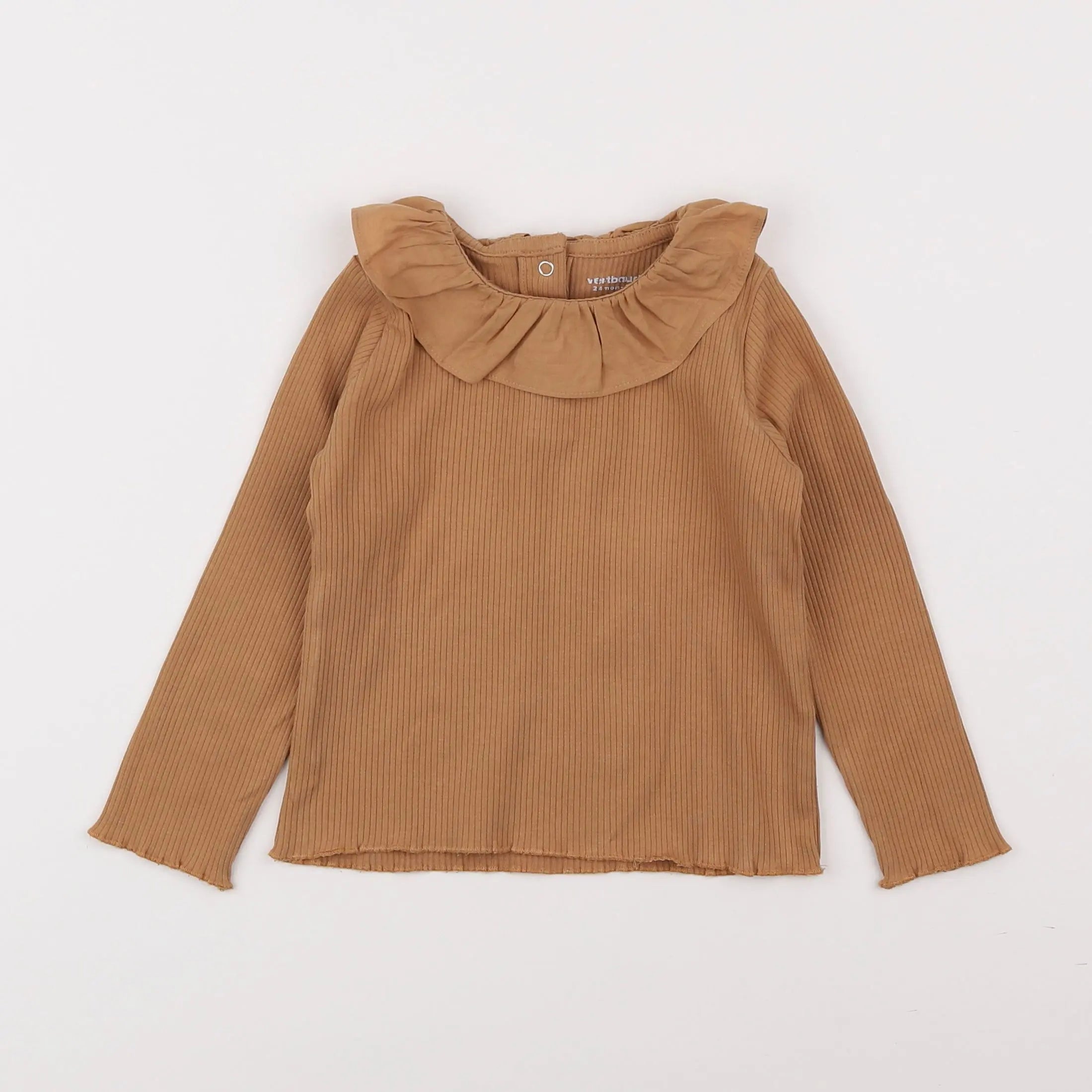 Vertbaudet - tee-shirt marron - 2 ans