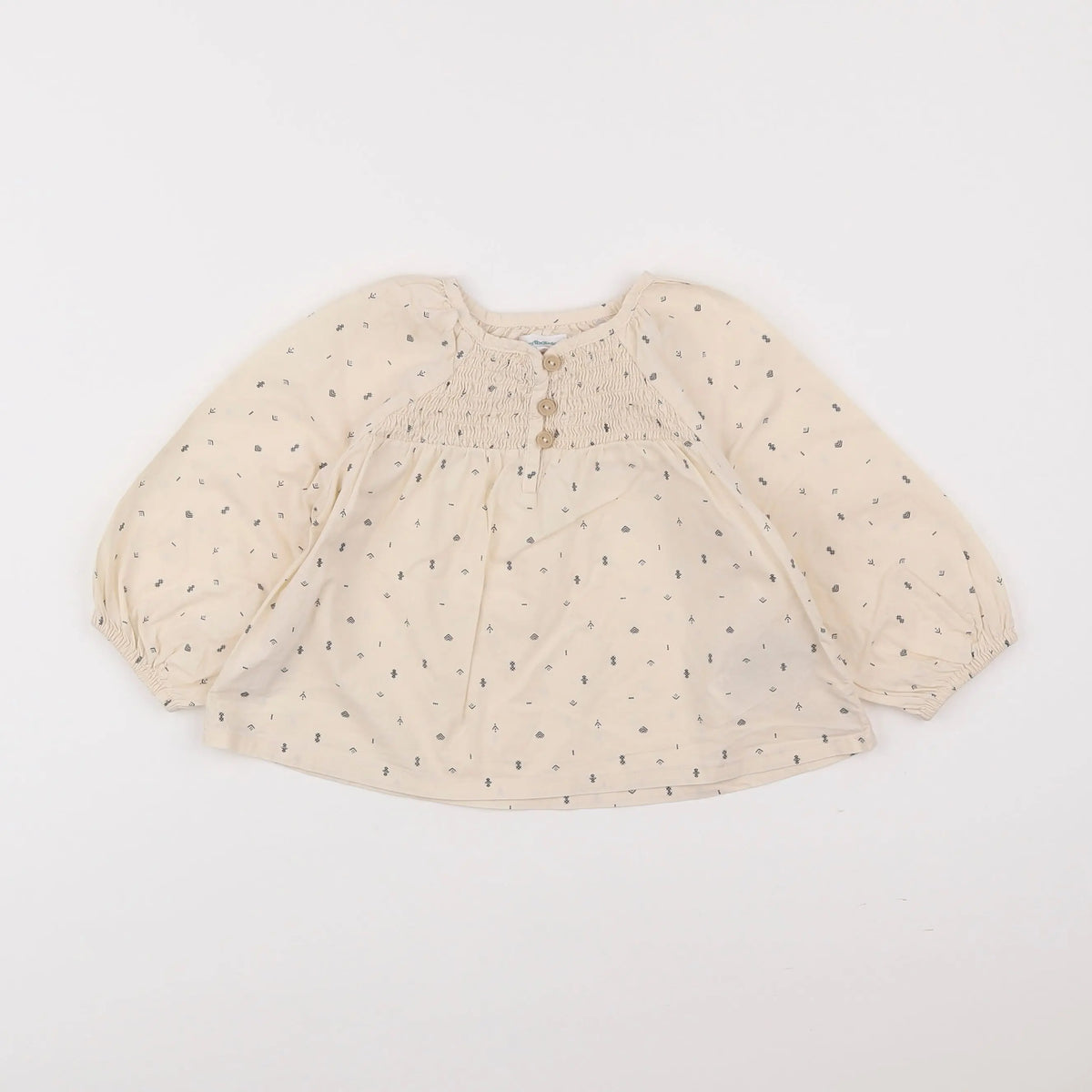 Vertbaudet - blouse beige - 18 mois