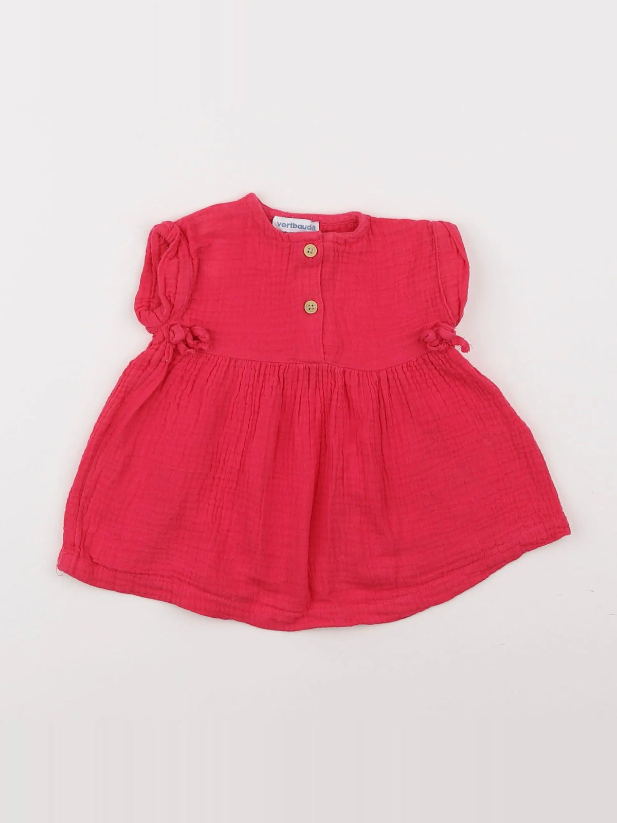 Vertbaudet - robe rose - 3 mois