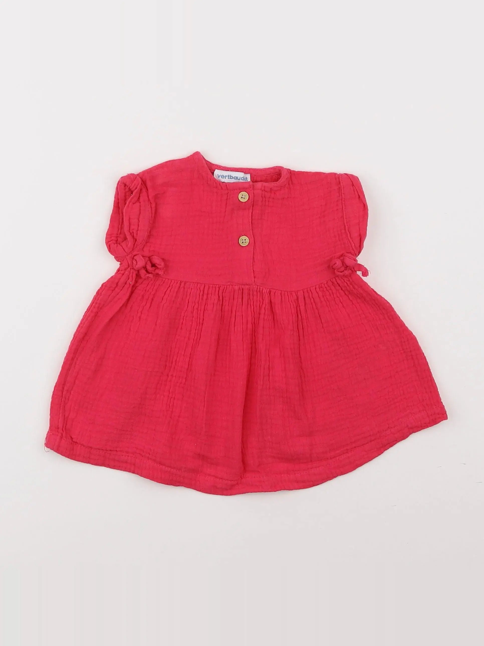 Vertbaudet - robe rose - 3 mois