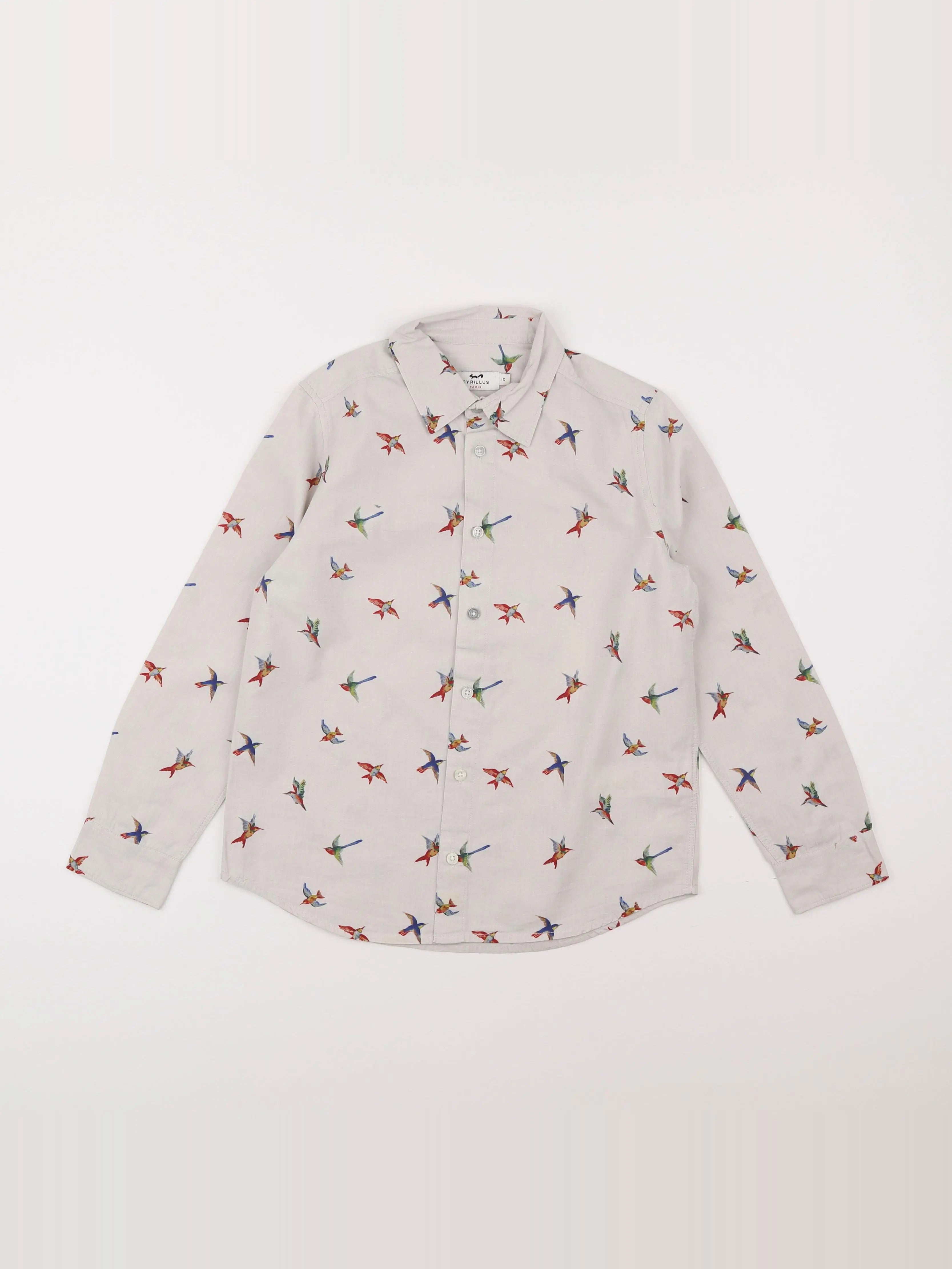 Cyrillus - chemise beige - 10 ans