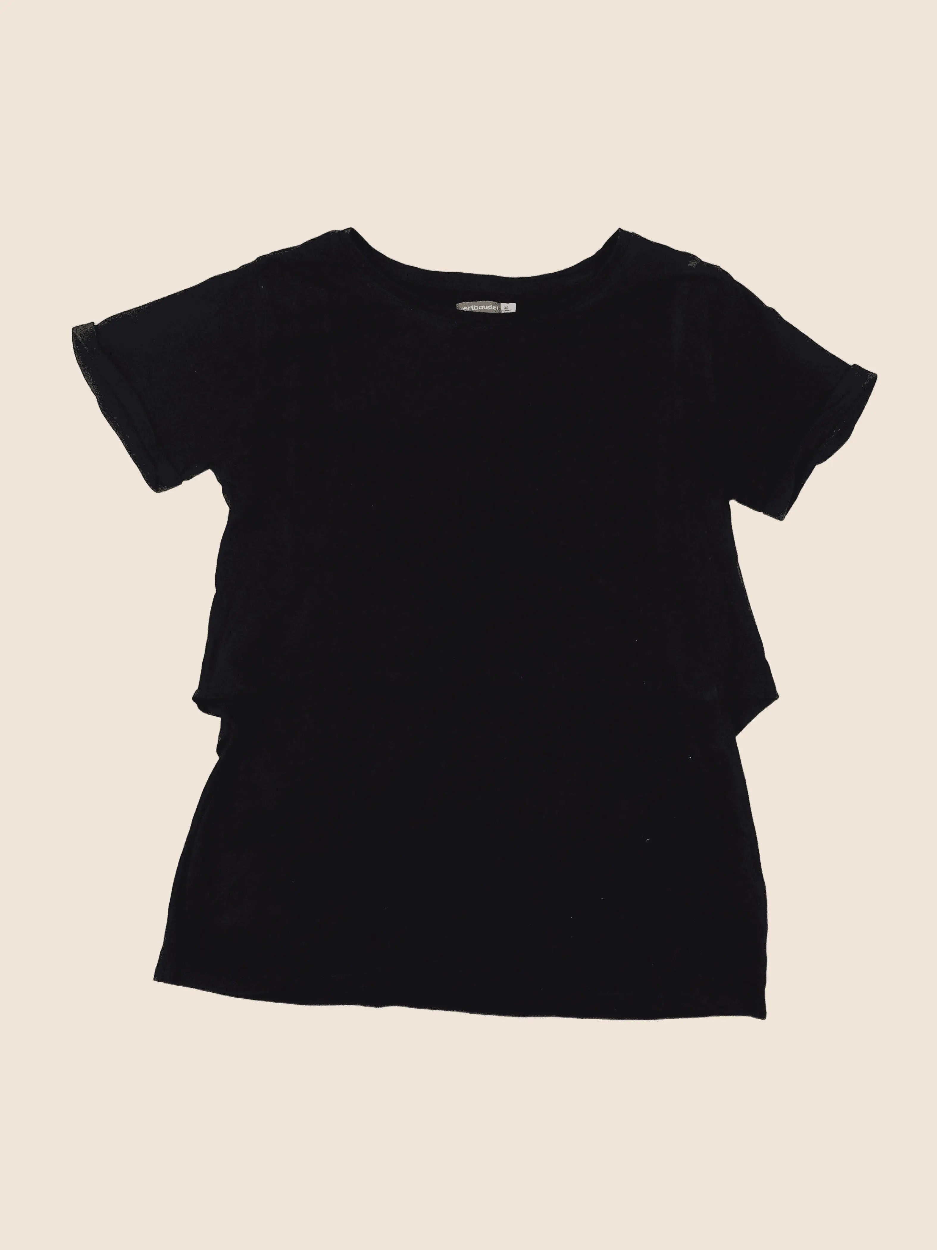Vertbaudet - tee-shirt grossesse noir - 38 à 40