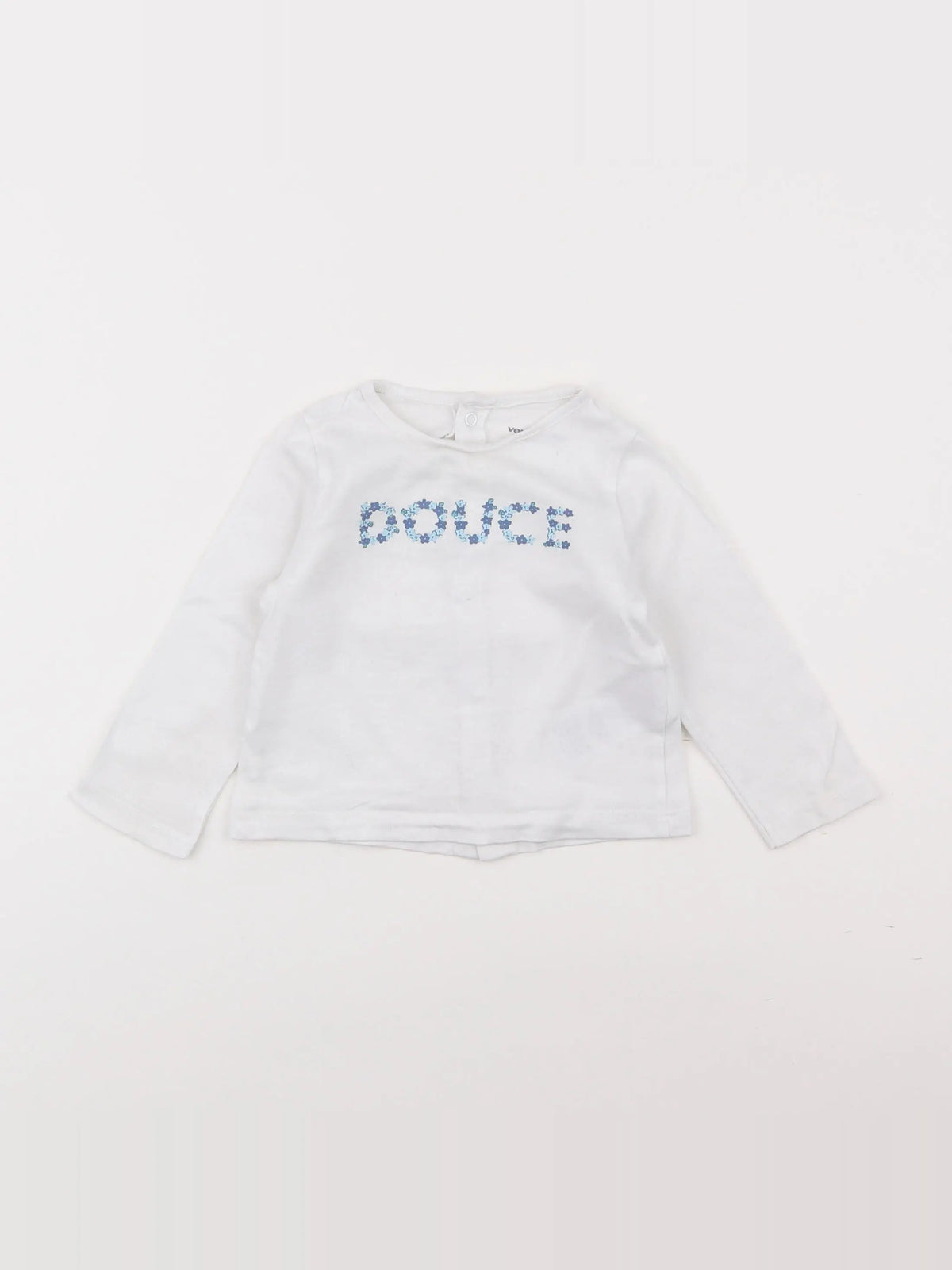 Vertbaudet - tee-shirt blanc - 6 mois
