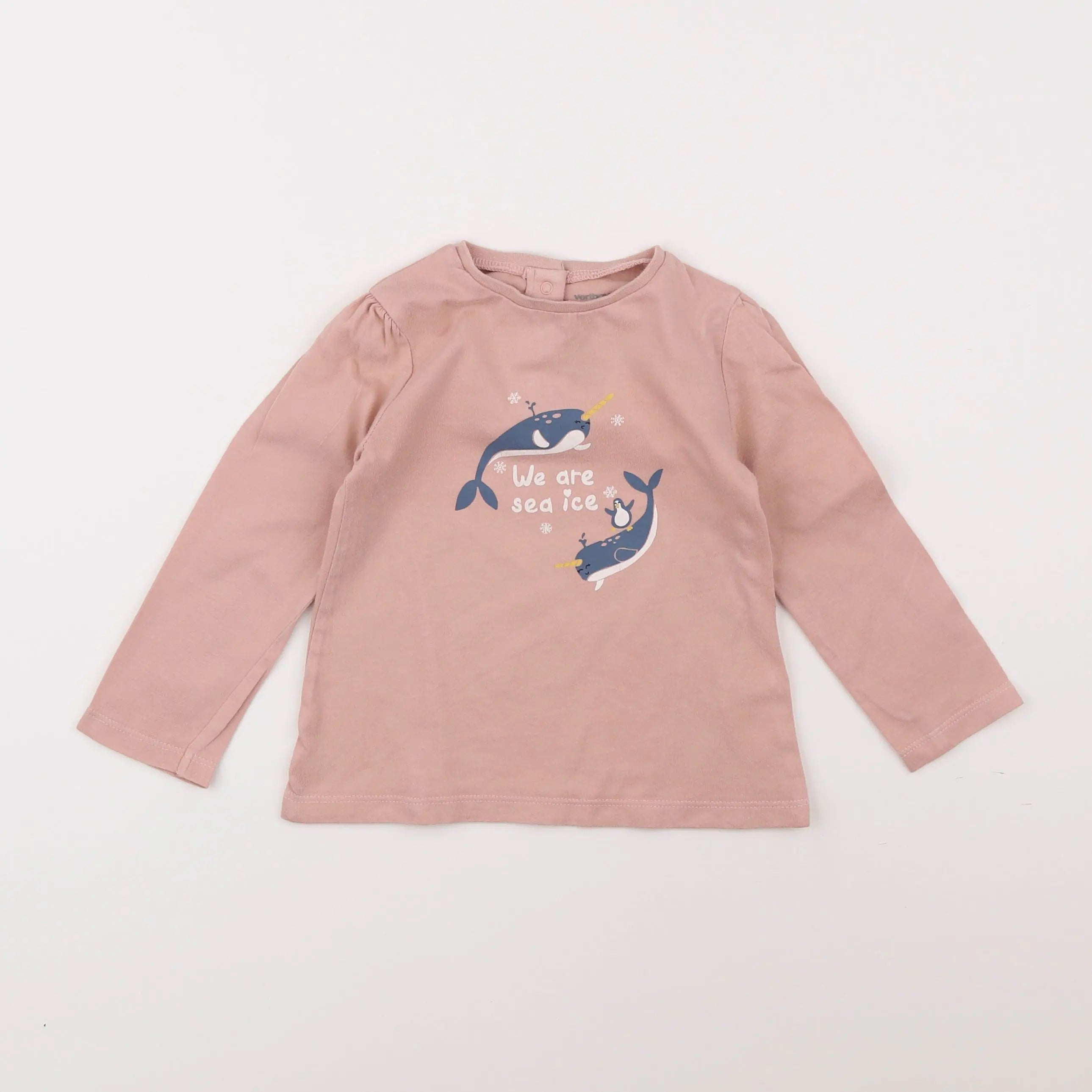 Vertbaudet - tee-shirt rose - 2 ans
