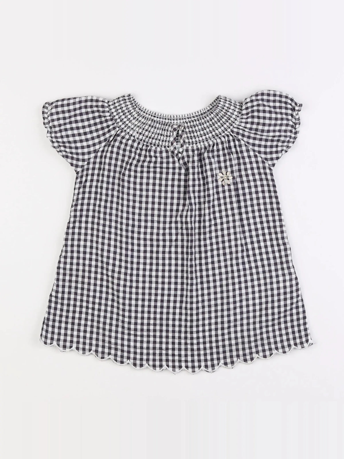 Vertbaudet - blouse noir, blanc - 12 mois