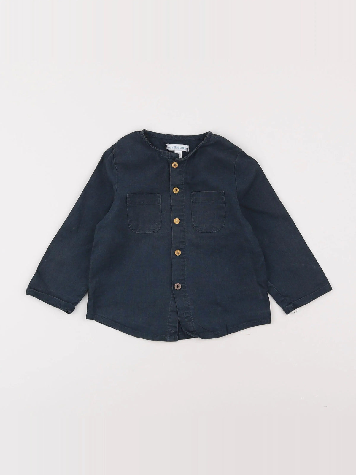 Vertbaudet - chemise gris - 2 ans