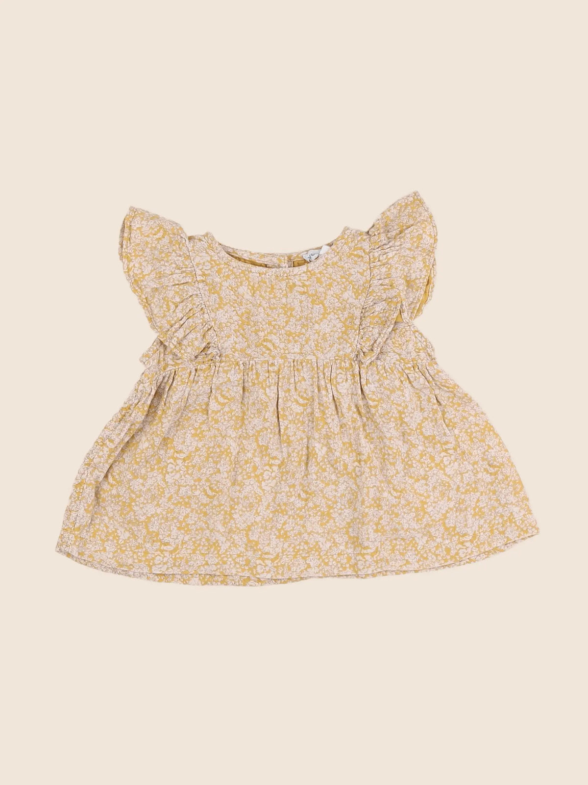 Vertbaudet - blouse jaune - 12 mois