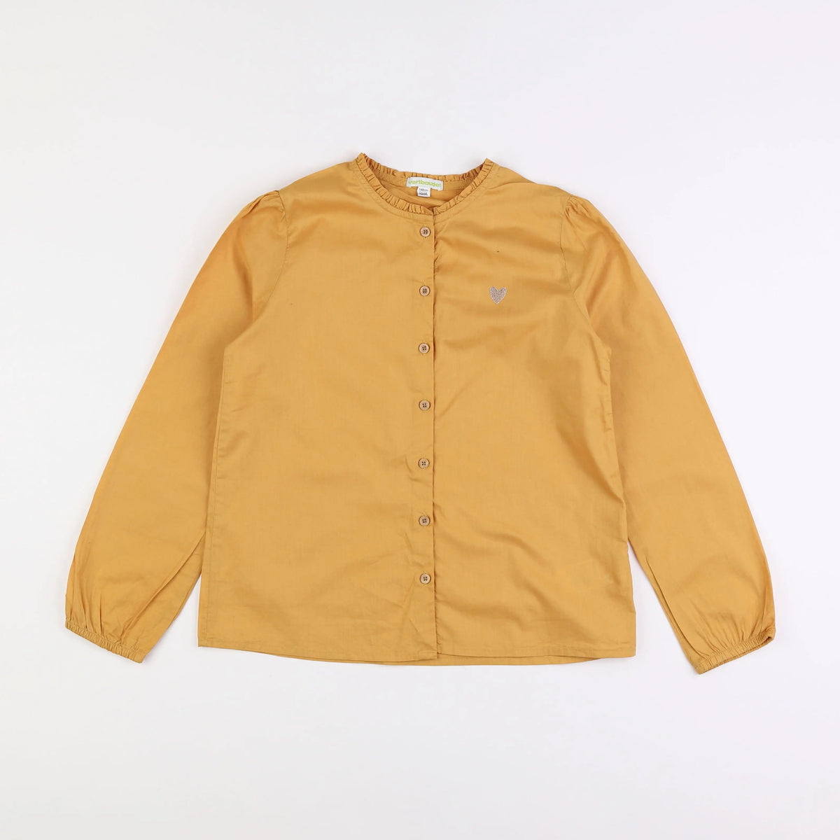 Vertbaudet - chemise jaune - 10 ans