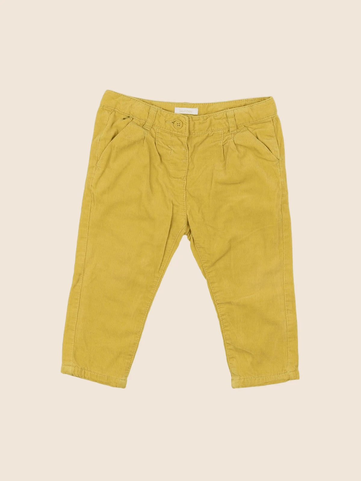 Boutchou - pantalon jaune - 12 mois