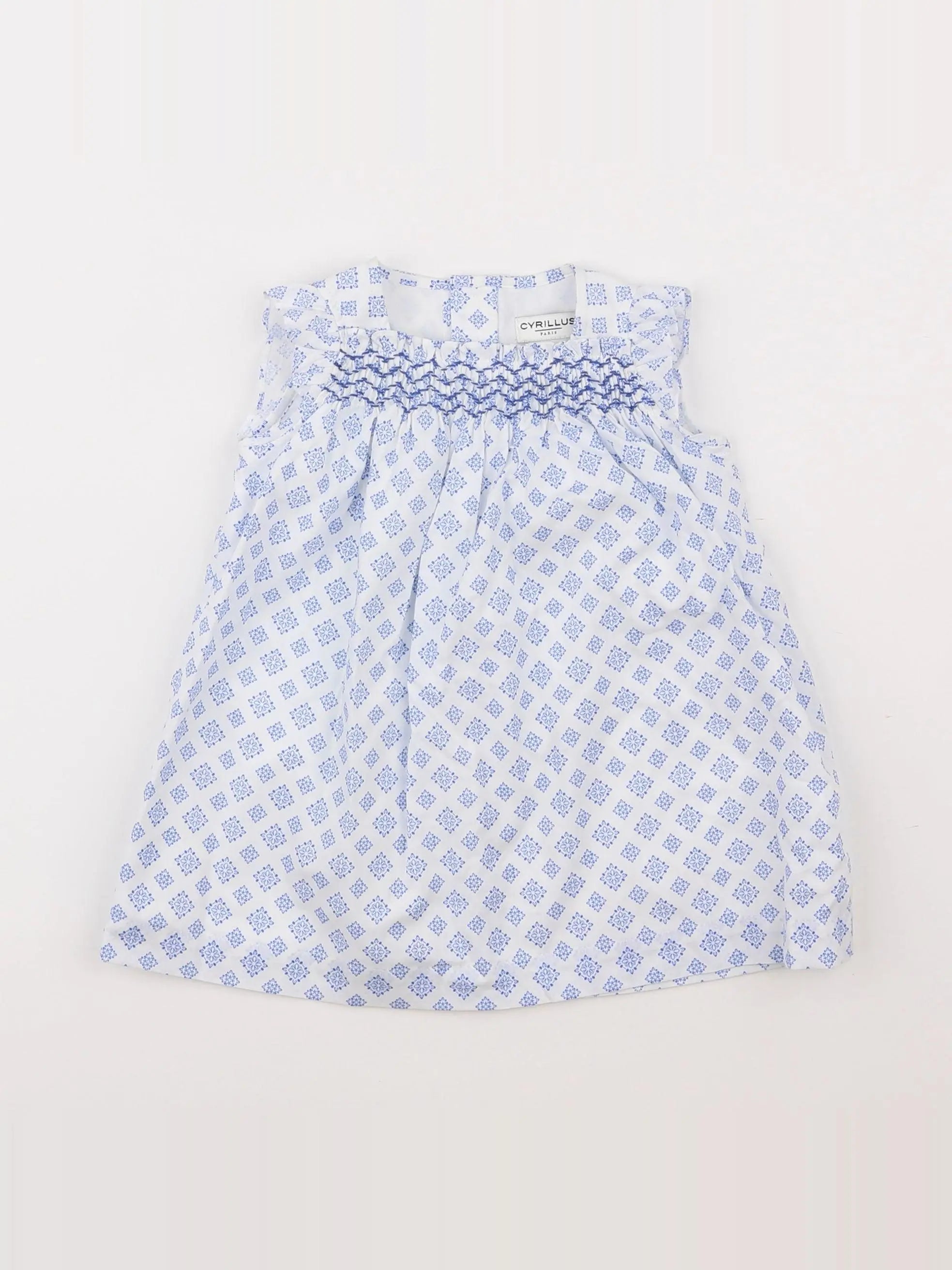 Cyrillus - robe bleu - 6 mois