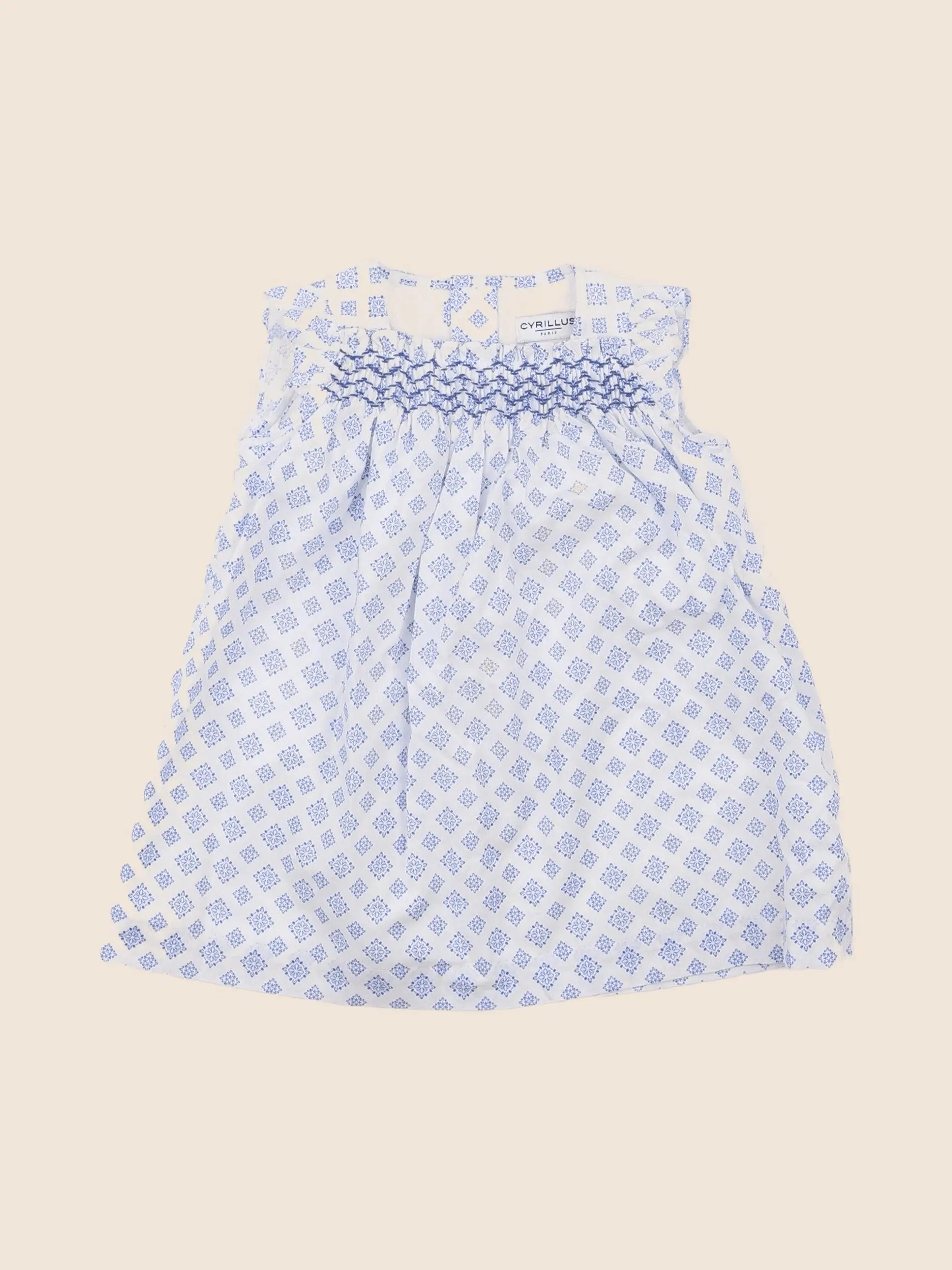 Cyrillus - robe bleu - 6 mois